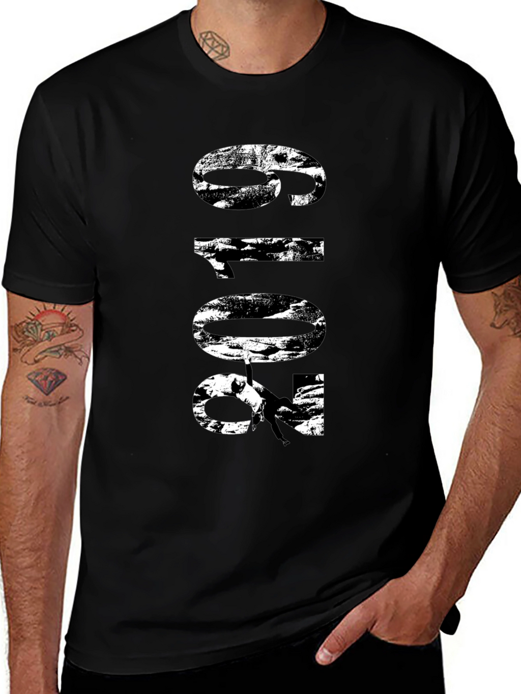 Bold Graphic Black T-Shirt
