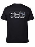Eat Sleep Fight Awareness Ribbon T-Shirt