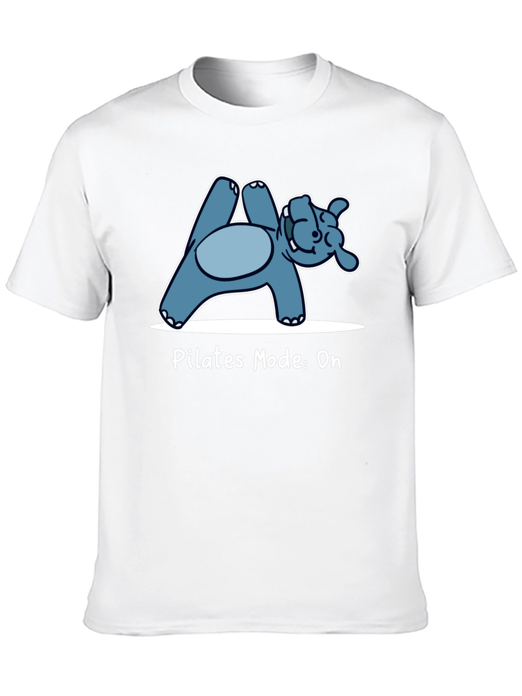 Pilates Hippo Black T-Shirt