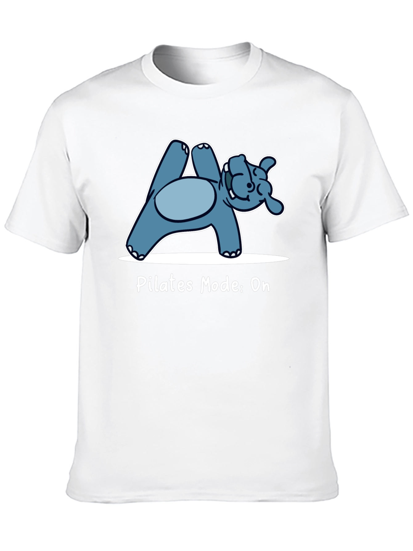 Pilates Hippo Black T-Shirt