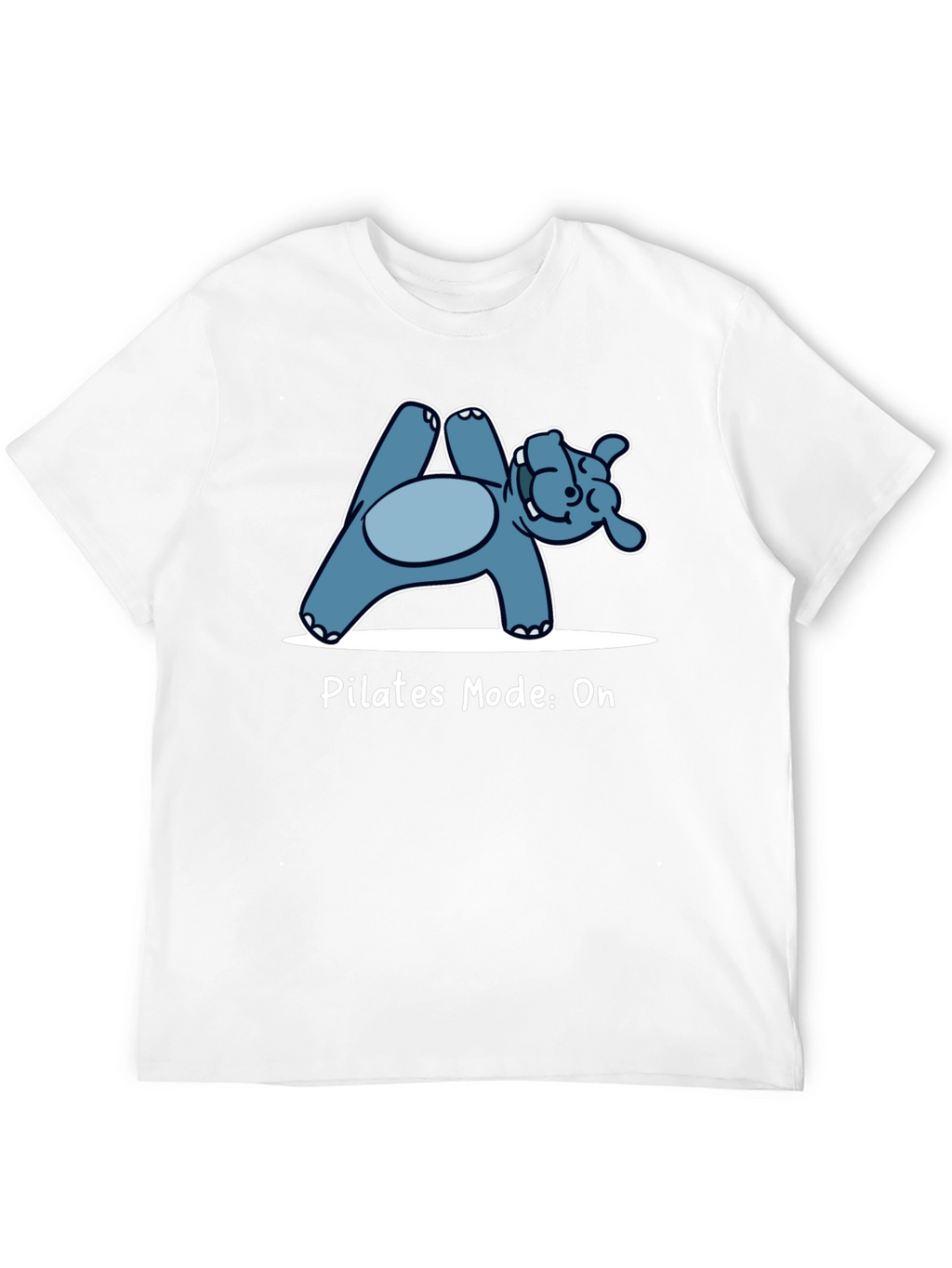 Pilates Hippo Black T-Shirt