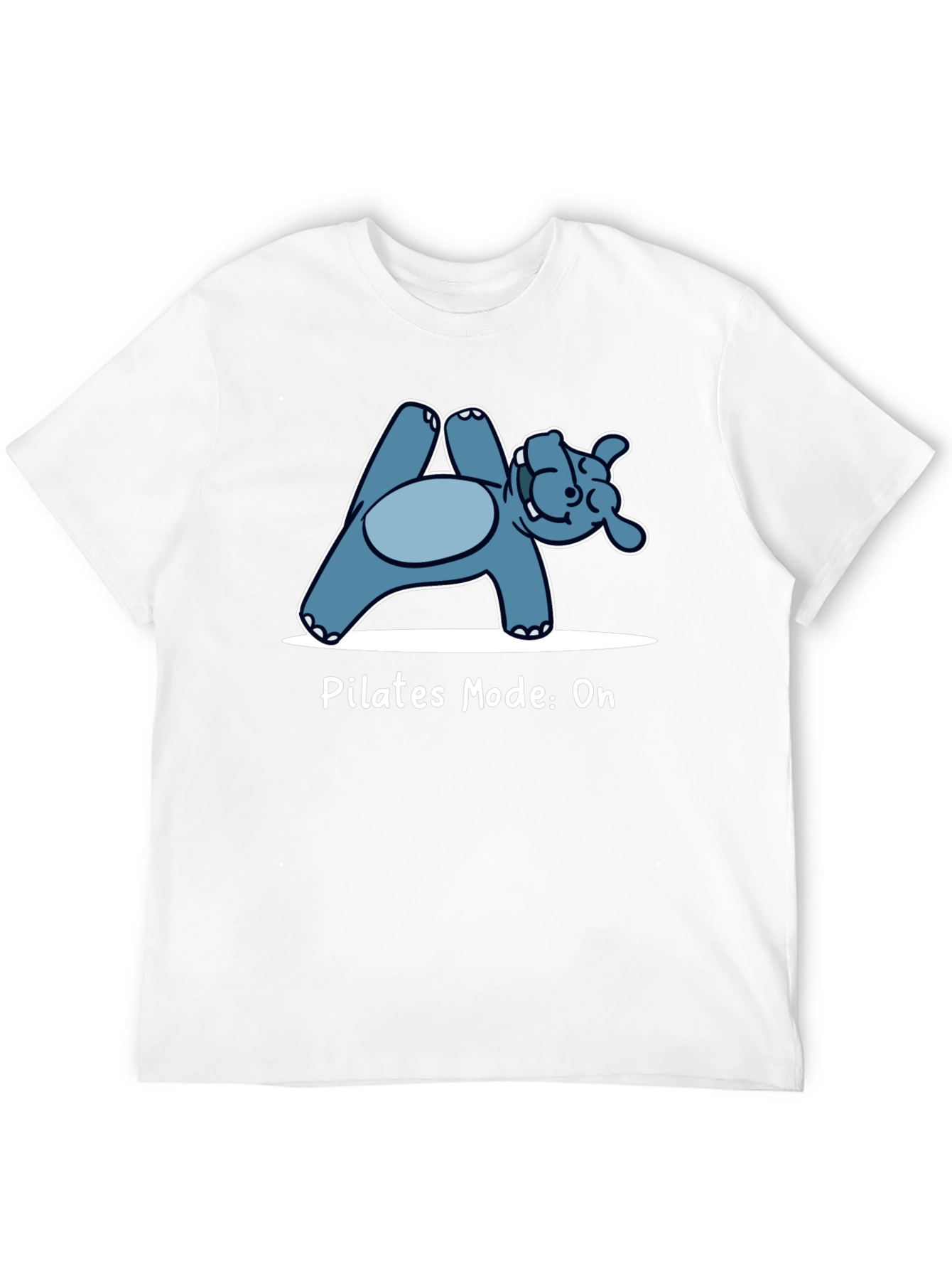 Pilates Hippo Black T-Shirt