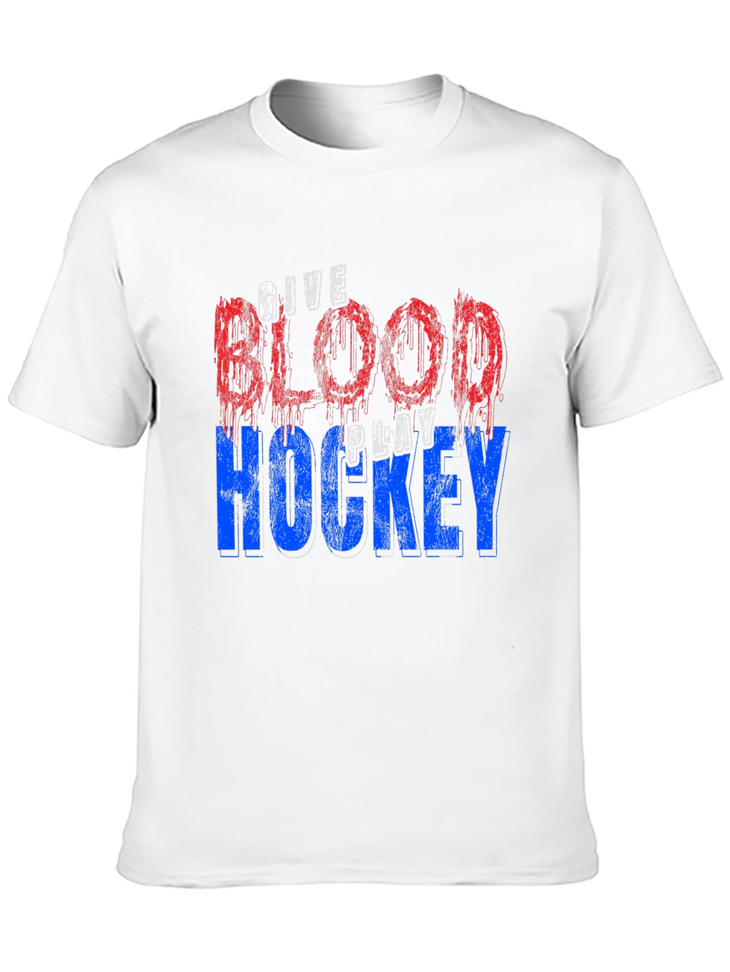 Give Blood Play Hockey Graphic T-Shirt