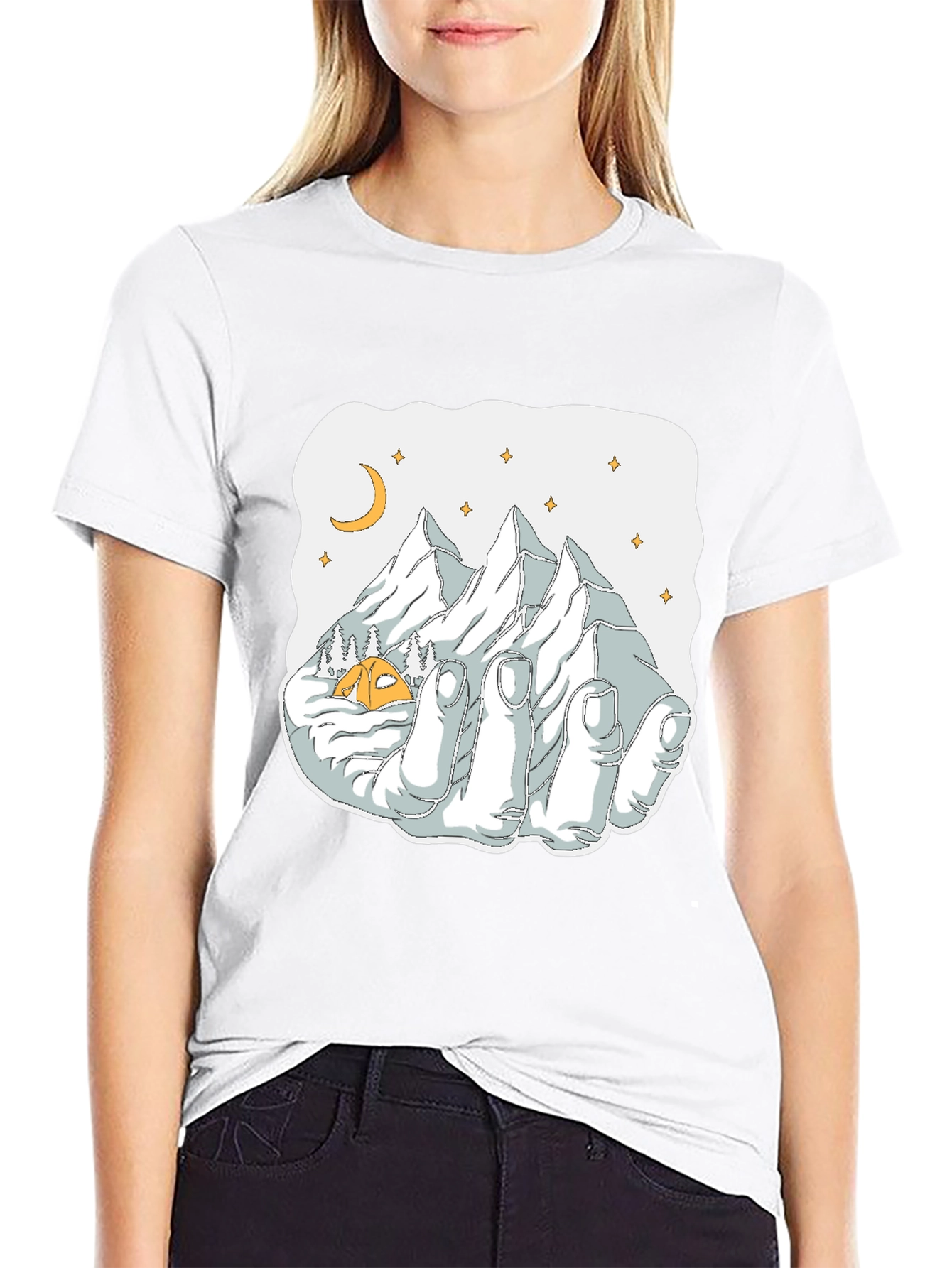 Mountain Hand Graphic Tee