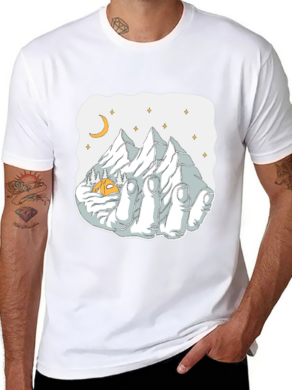 Mountain Hand Graphic Tee