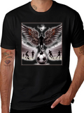 Soccer Angel Wings Graphic T-Shirt
