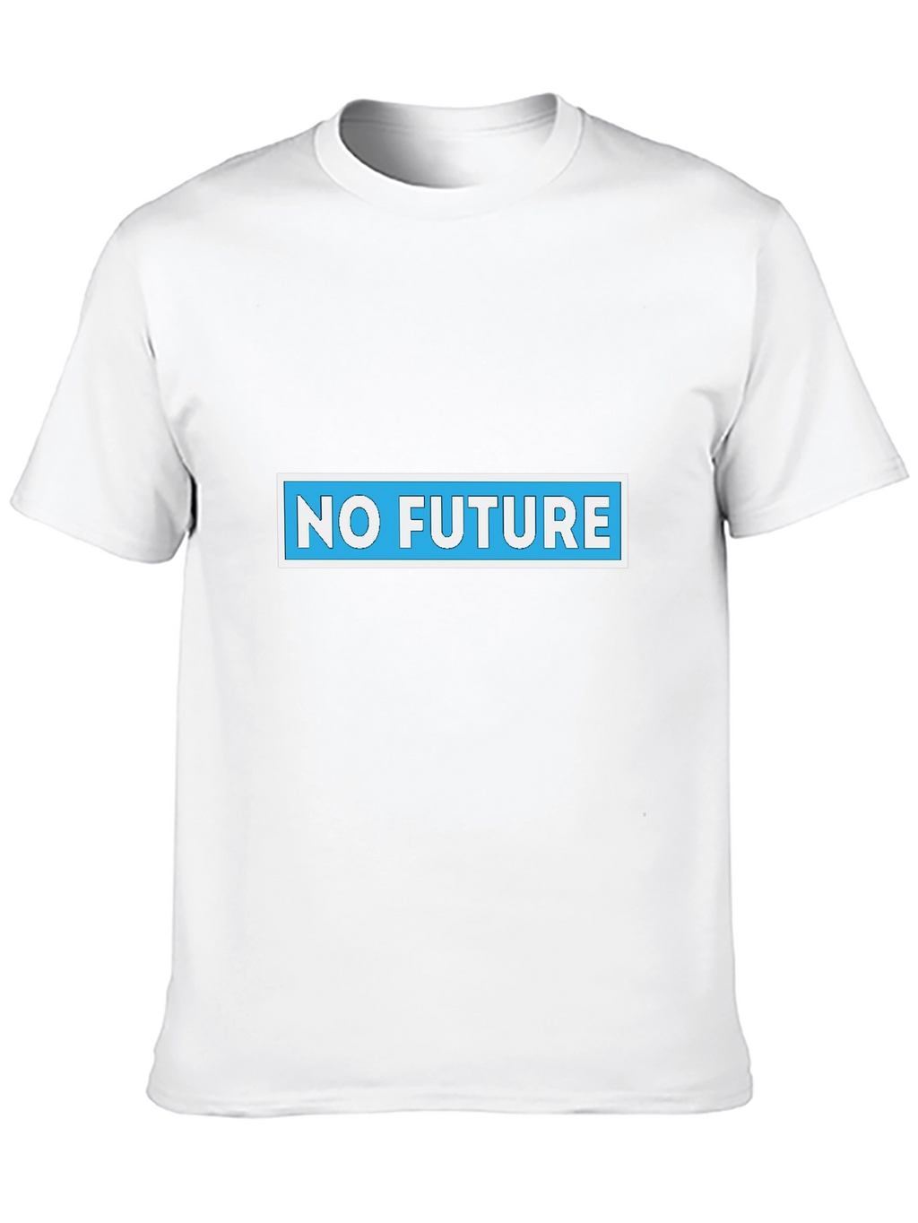 No Future Graphic Tee - Black Cotton Blend