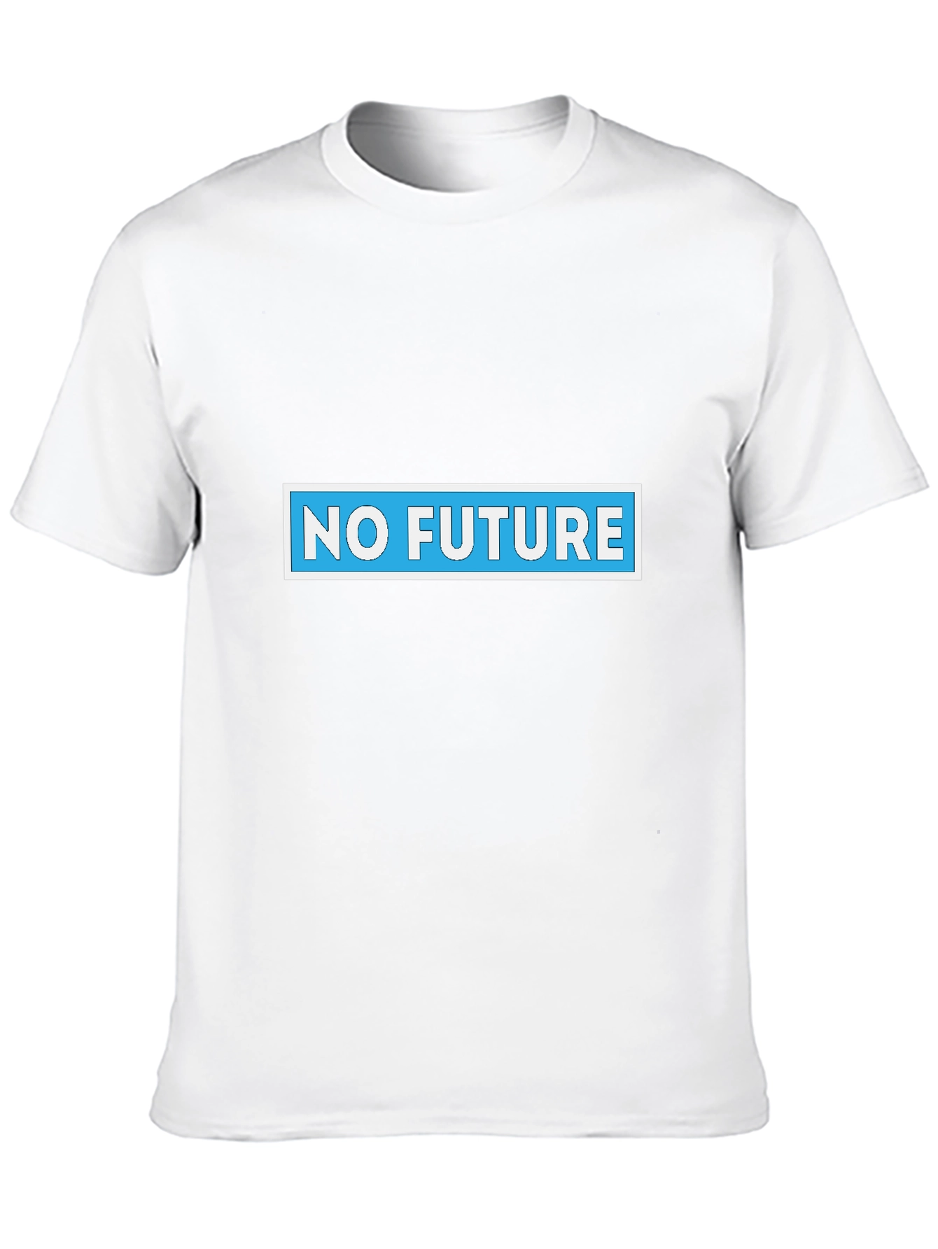No Future Graphic Tee - Black Cotton Blend