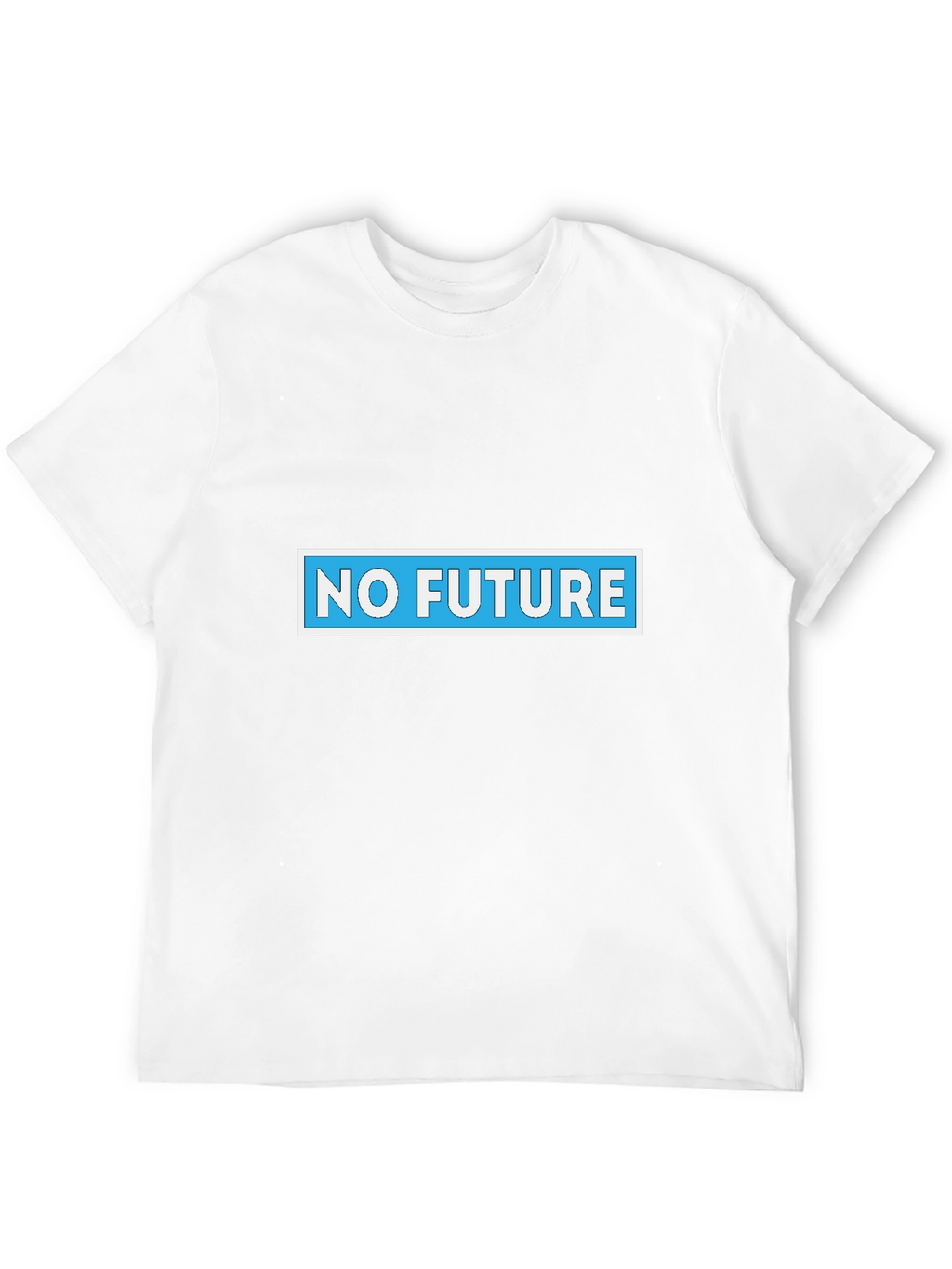 No Future Graphic Tee - Black Cotton Blend