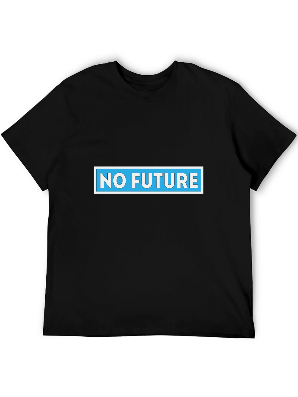 No Future Graphic Tee - Black Cotton Blend