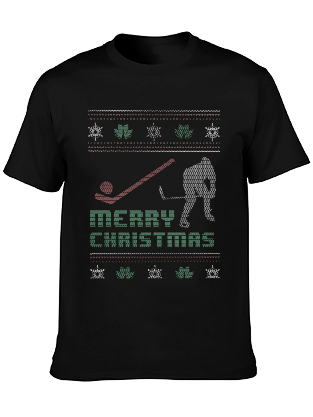 Ugly Christmas Hockey Sweater T-Shirt