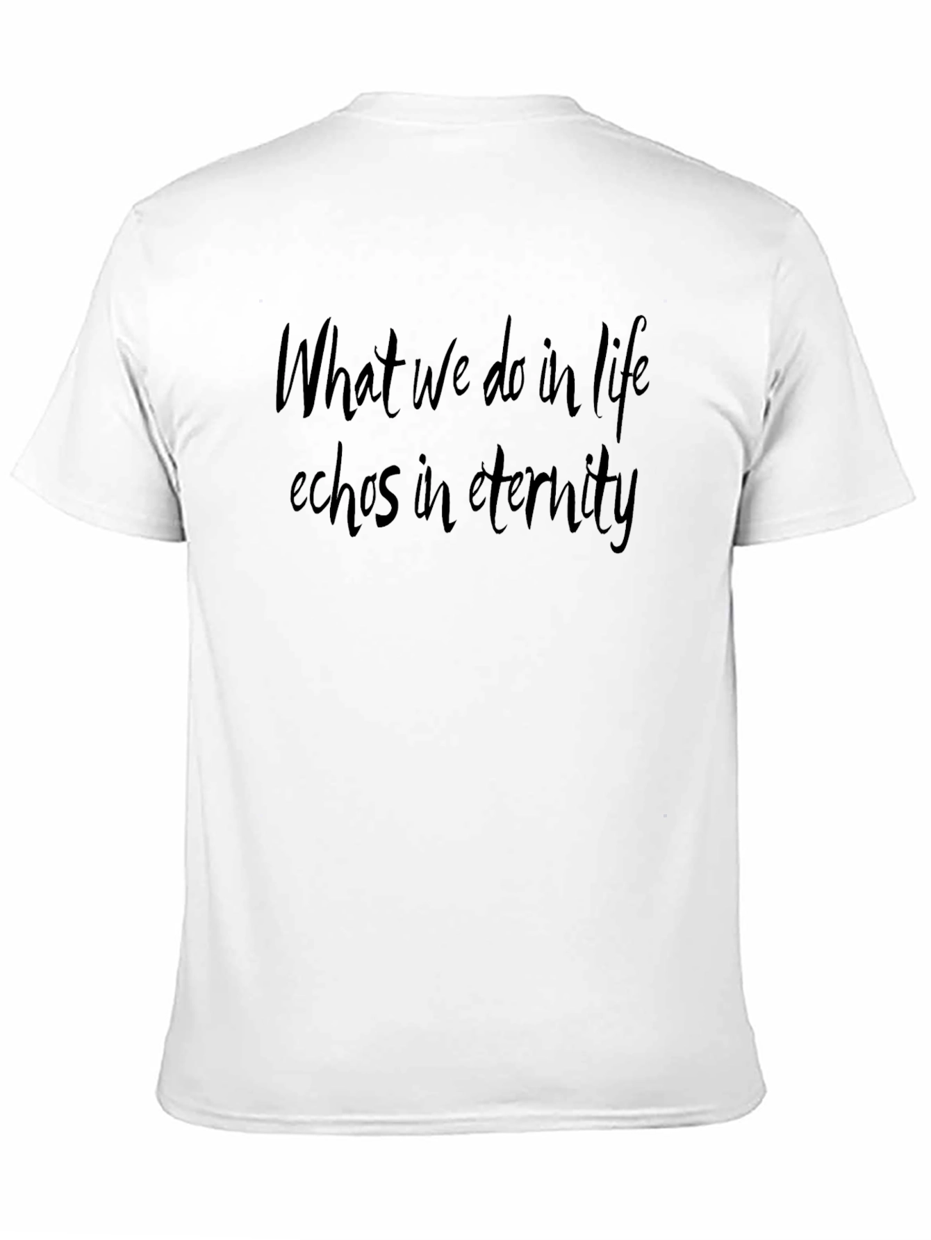 Eternity Echoes Black T-Shirt