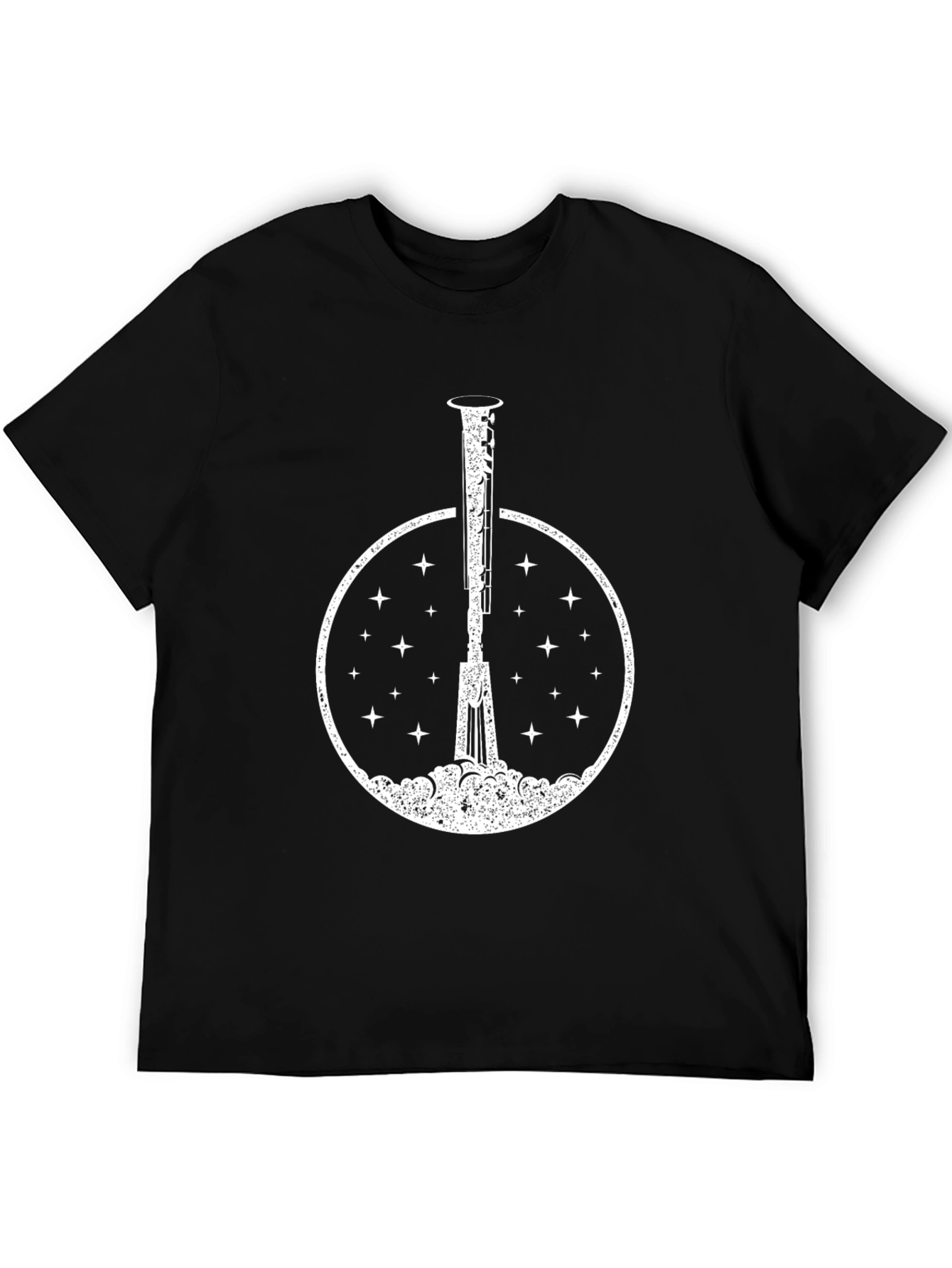 Rocket Launch Black T-Shirt