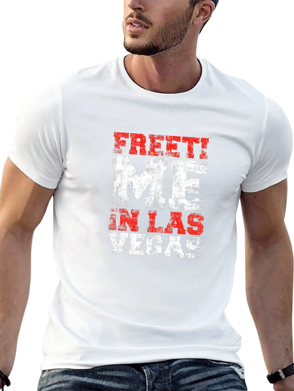 Meet Me in Las Vegas Mens Graphic T-Shirt