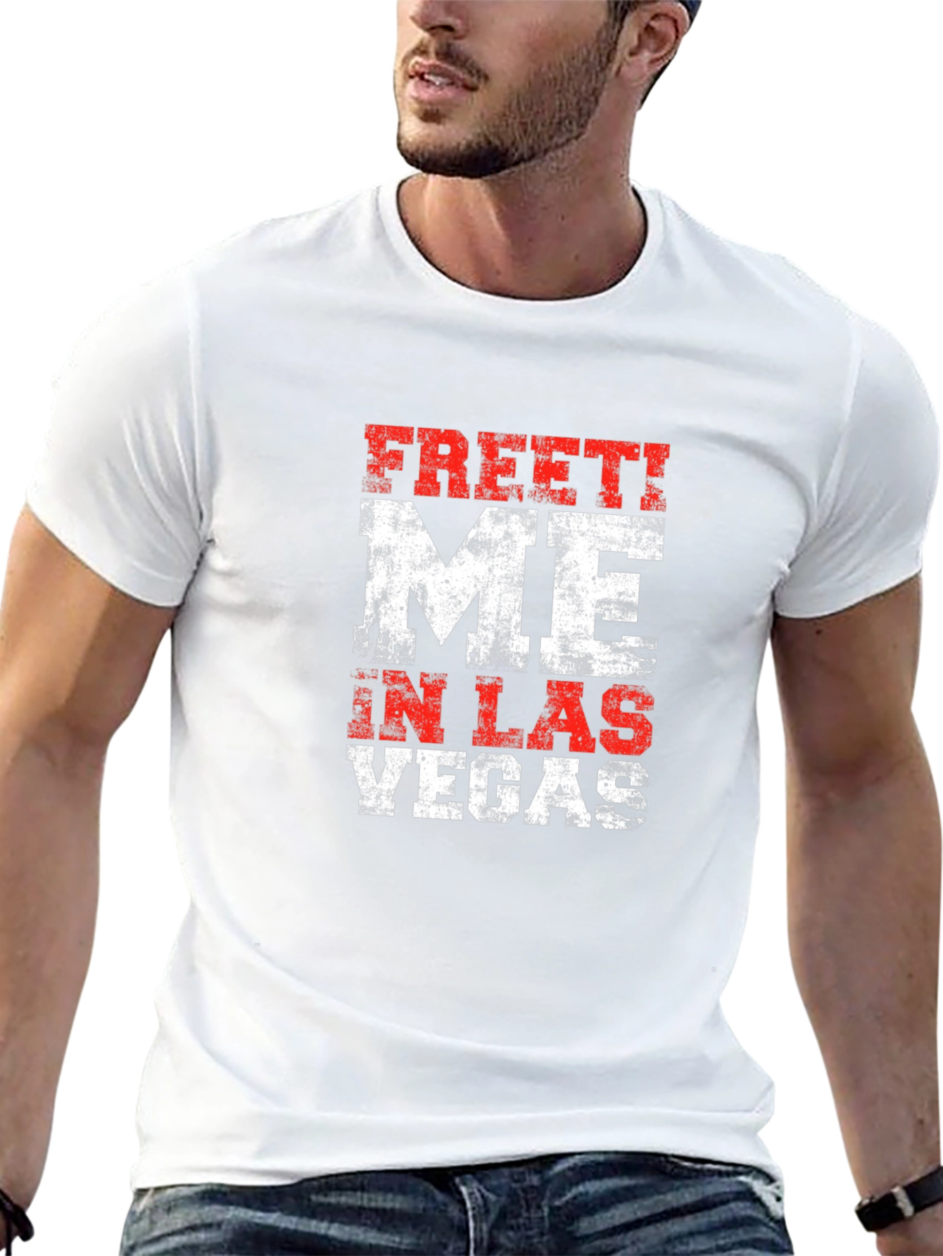 Meet Me in Las Vegas Mens Graphic T-Shirt