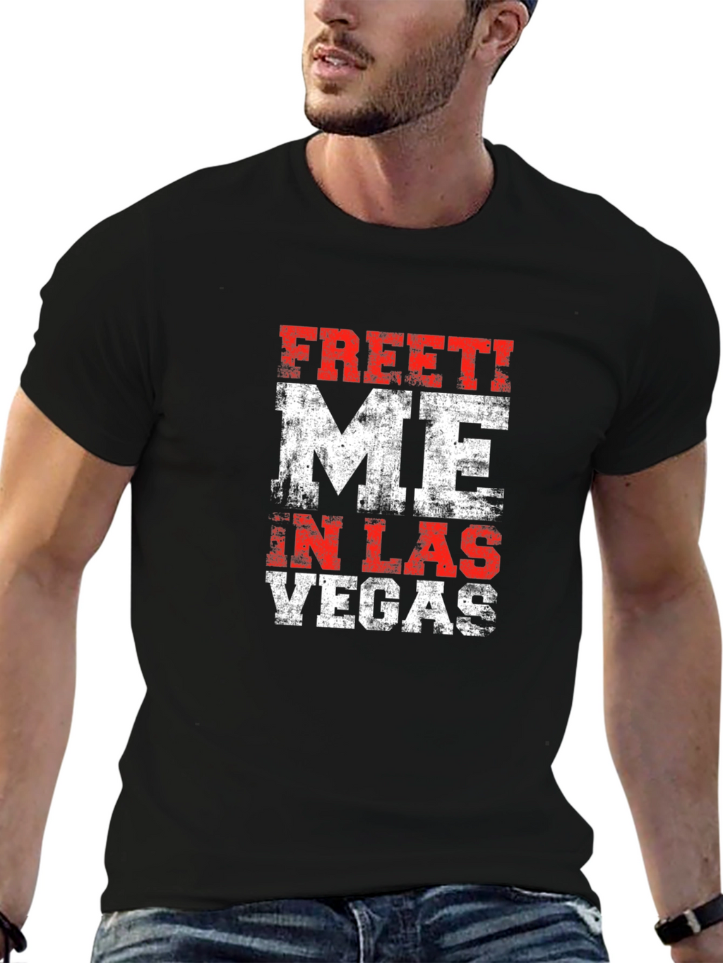 Meet Me in Las Vegas Mens Graphic T-Shirt