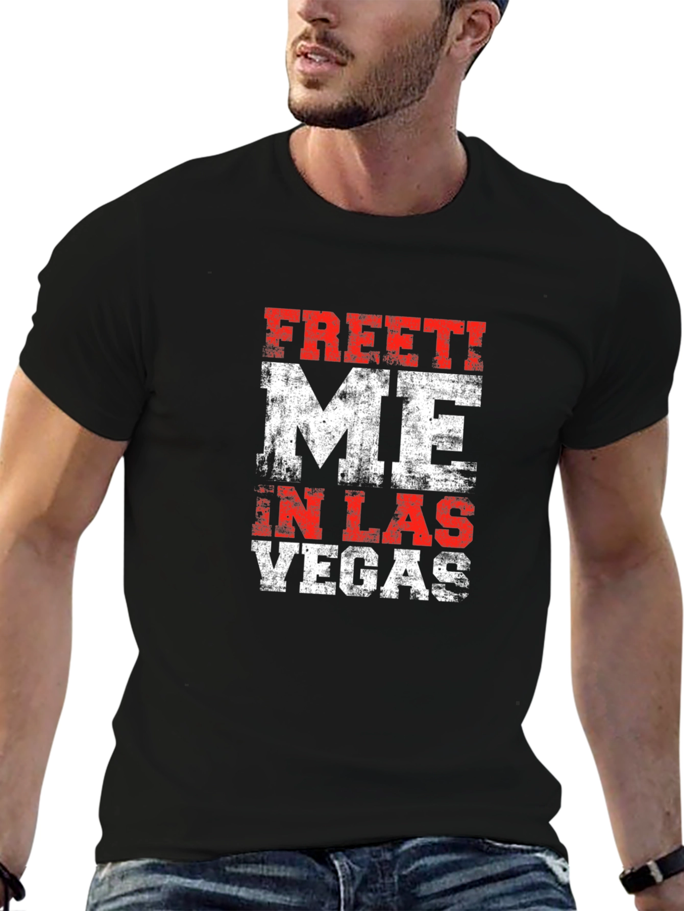 Meet Me in Las Vegas Mens Graphic T-Shirt