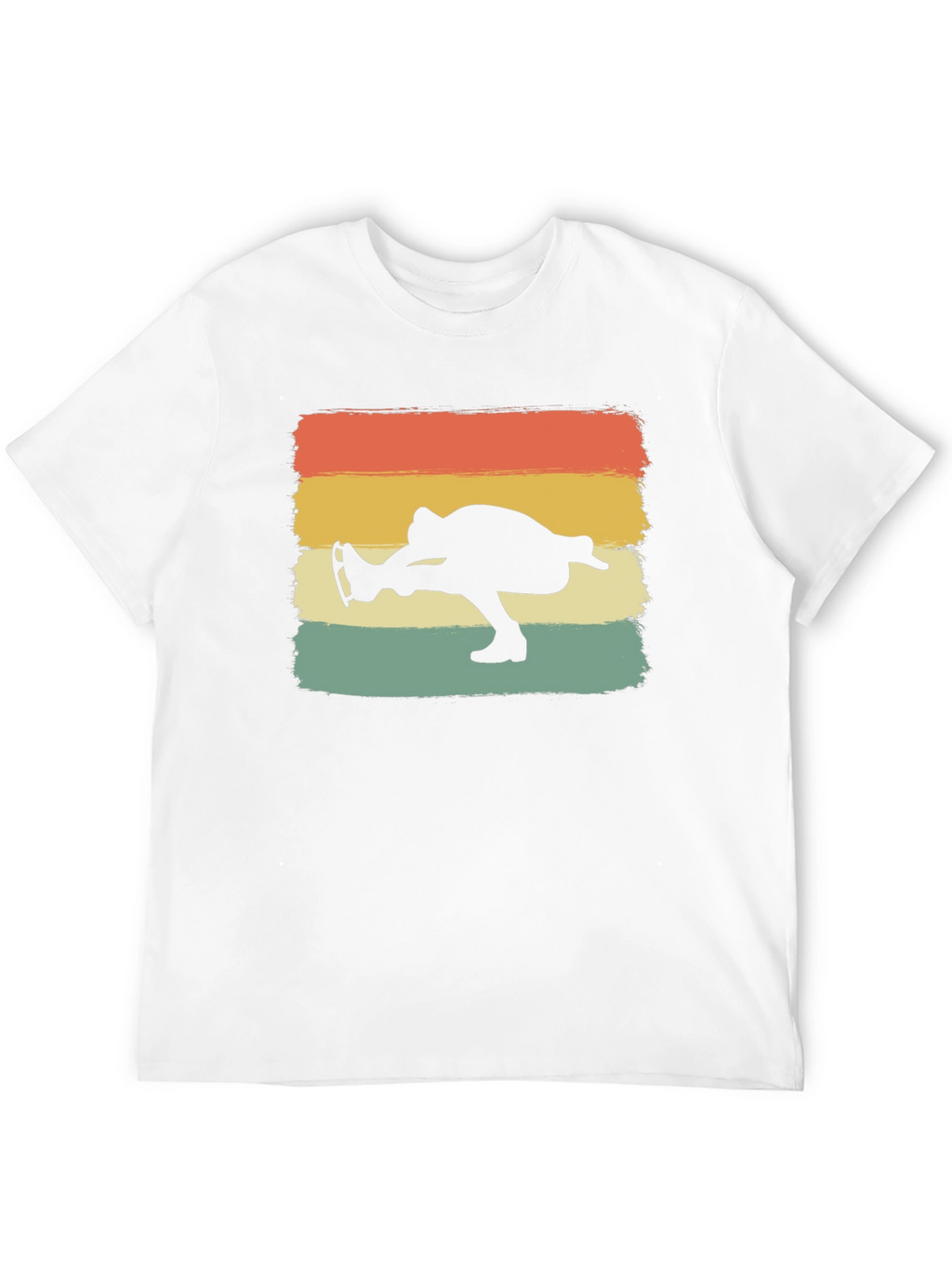 Retro Ice Skater Graphic Tee - Black
