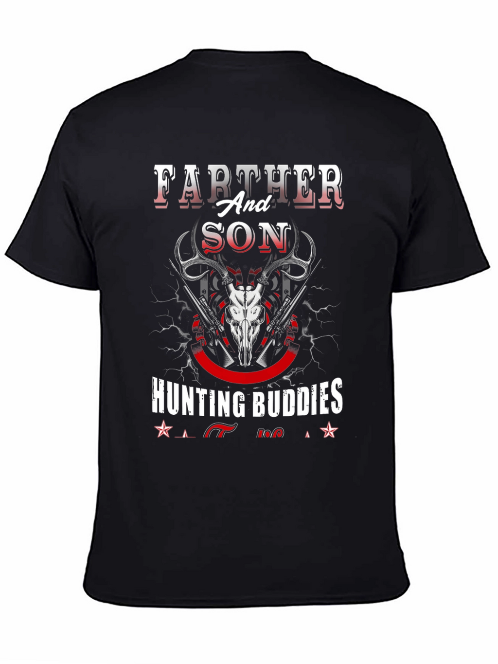 Father and Son Hunting Buddies Graphic Tee