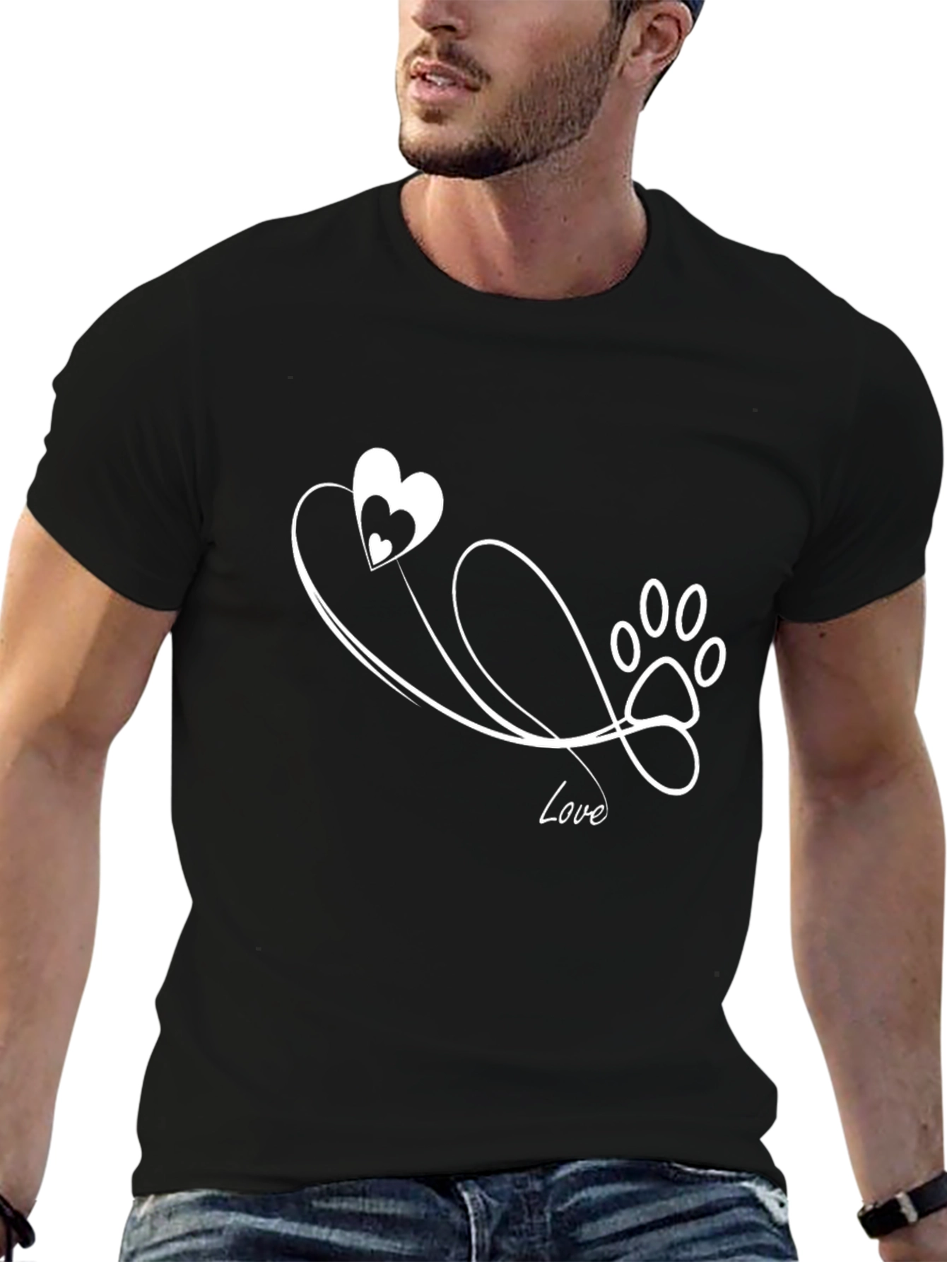 Love Paw Print T-Shirt