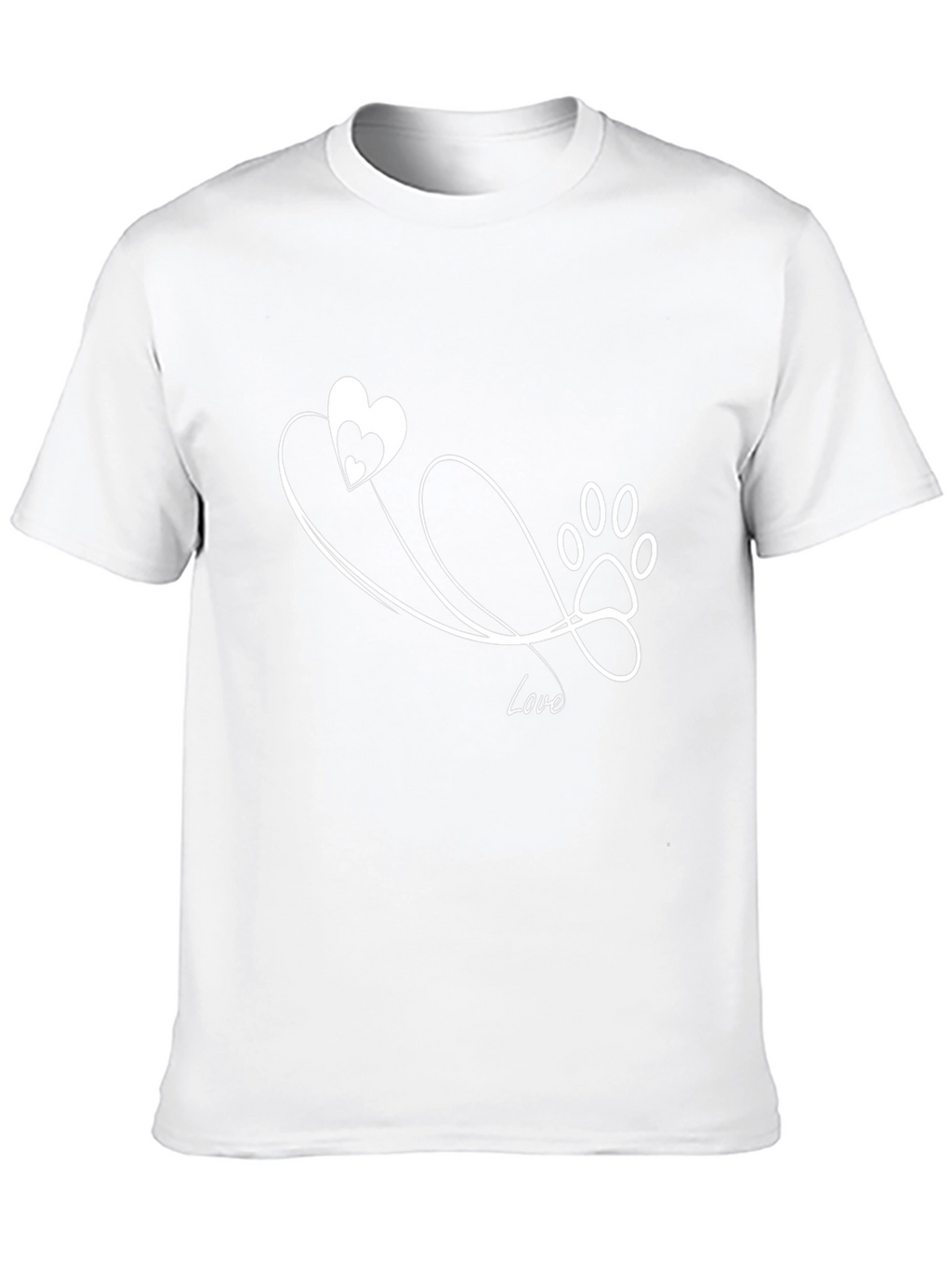 Love Paw Print T-Shirt
