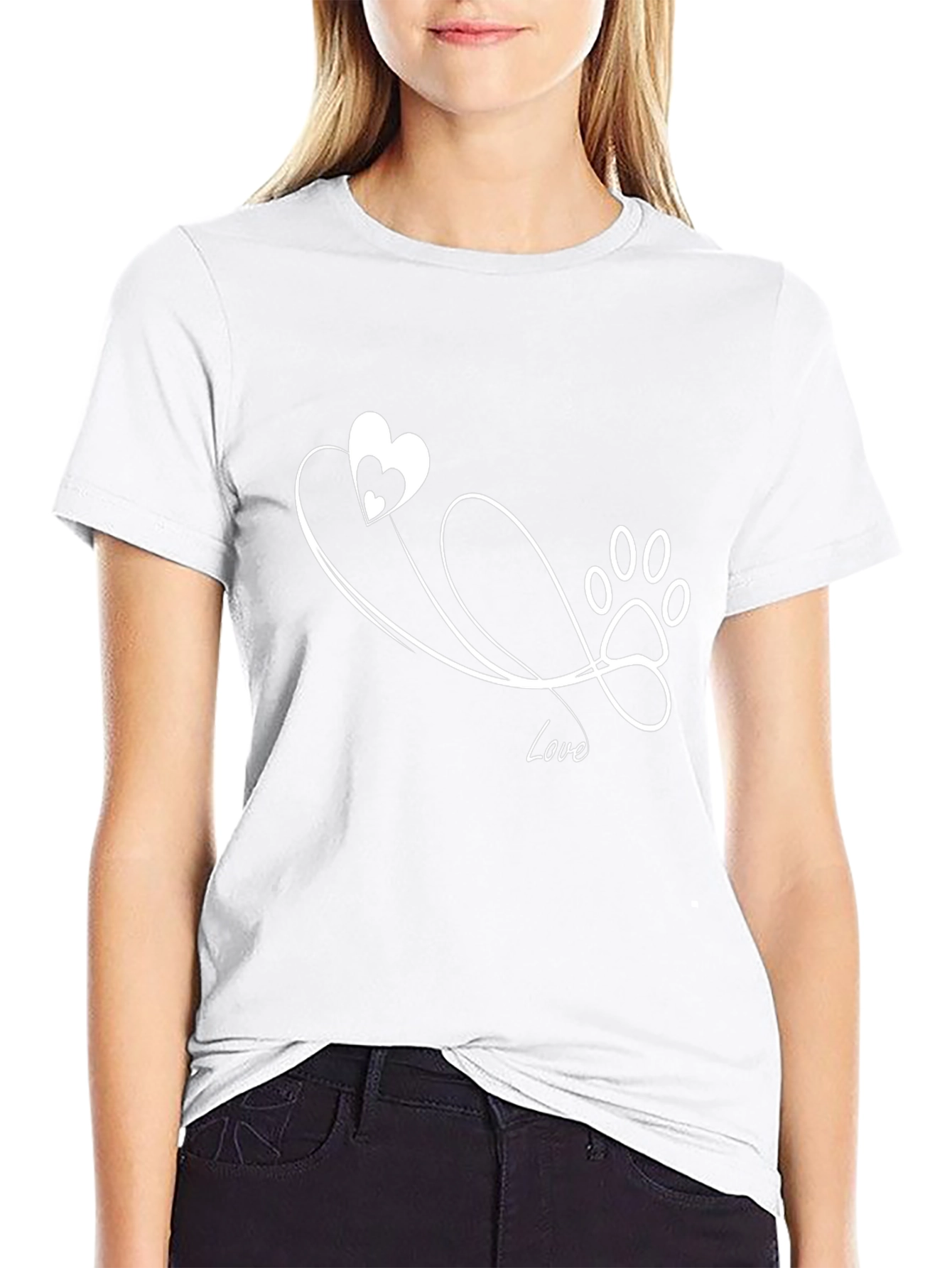 Love Paw Print T-Shirt