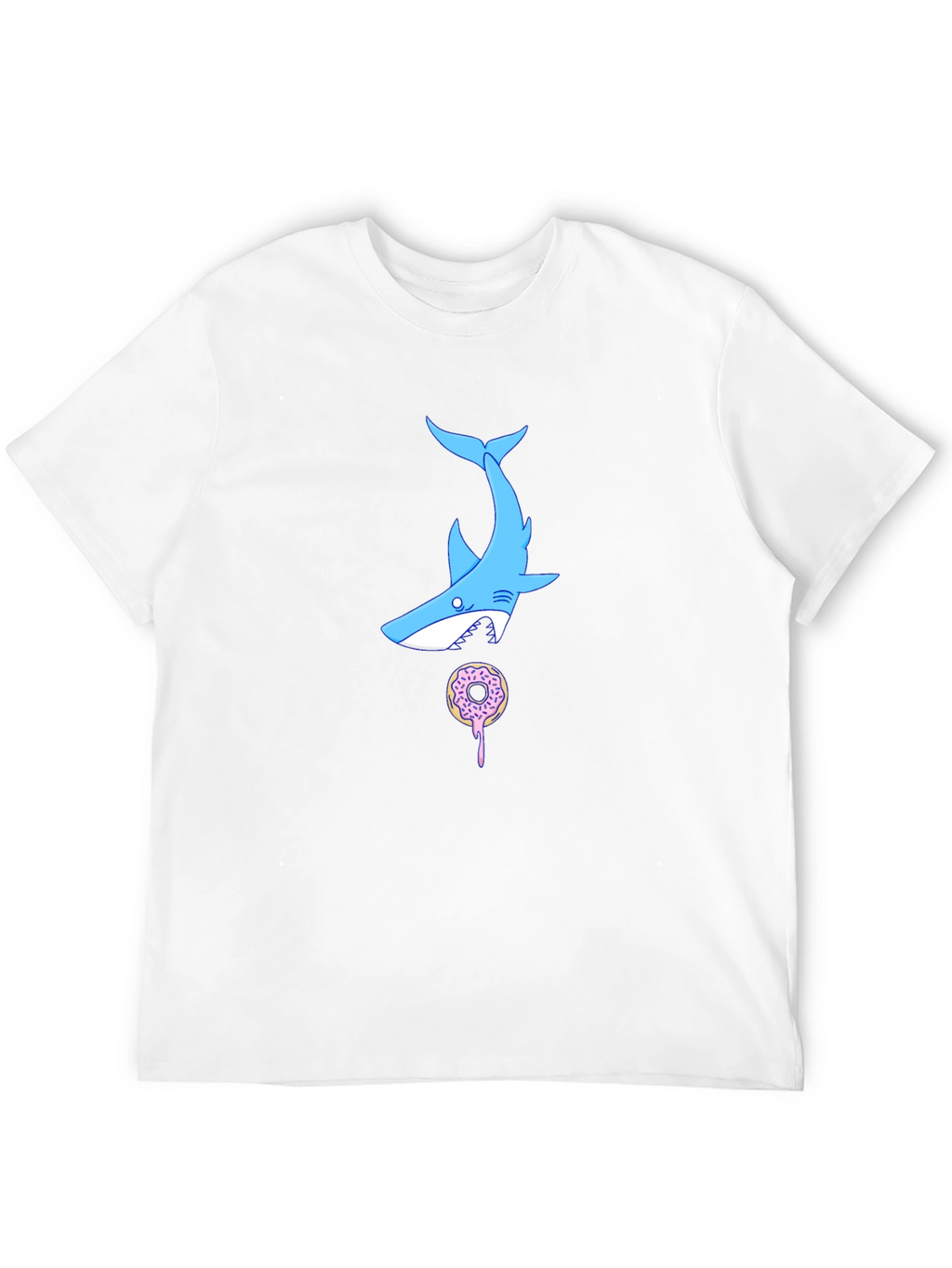 Shark Donut T-Shirt - Black Cotton Tee