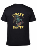 Crazy Skater Robot T-Shirt