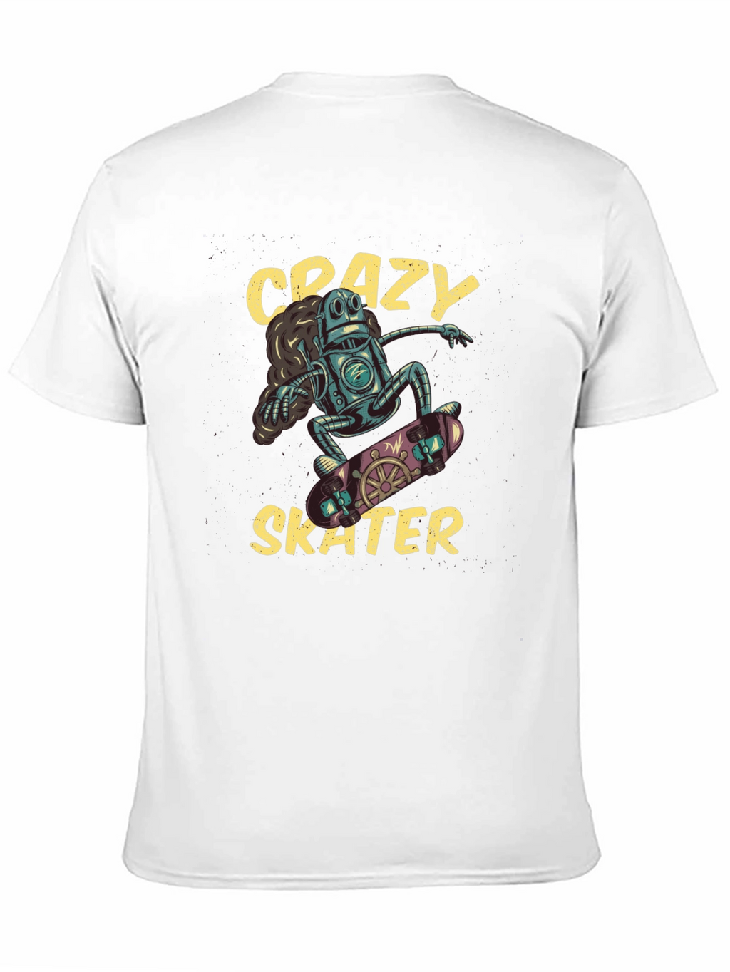 Crazy Skater Robot T-Shirt
