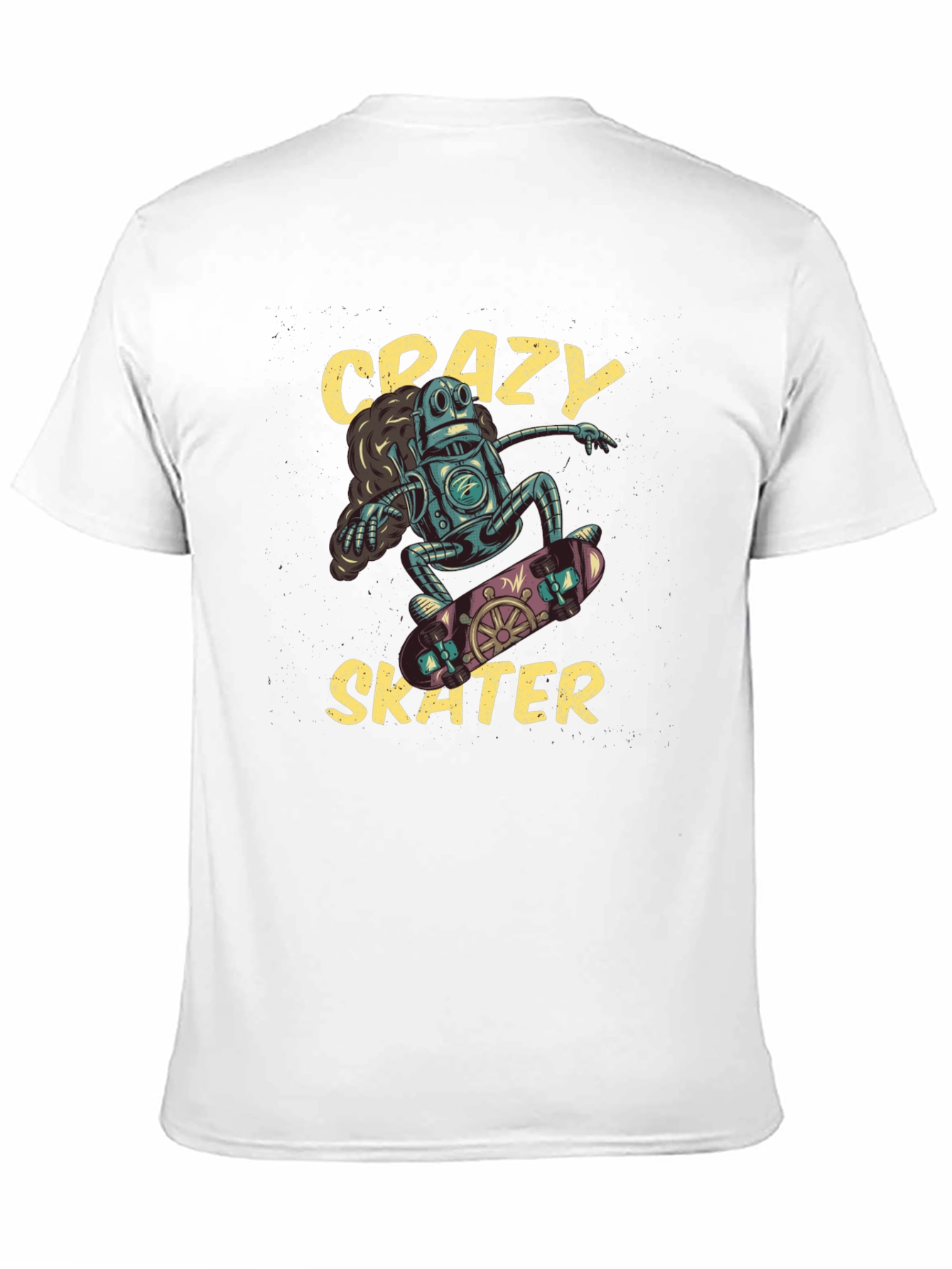 Crazy Skater Robot T-Shirt