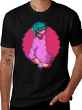 Anime Senpai Graphic Tee - Black