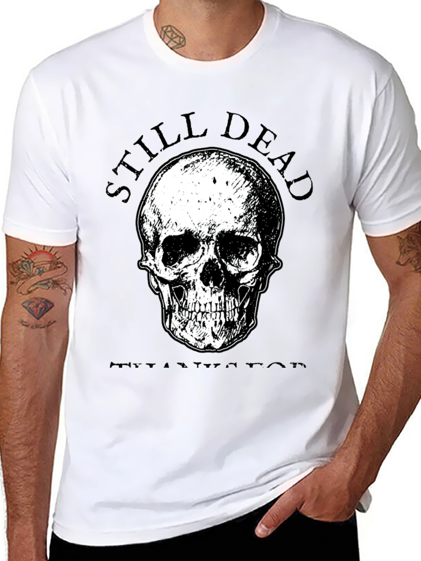 Still Dead T-Shirt - Skull Graphic Tee