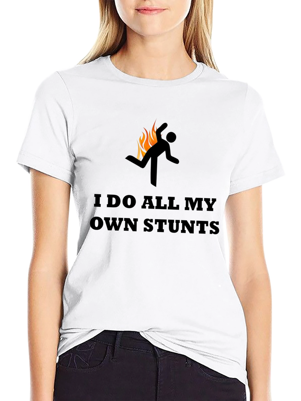 I Do All My Own Stunts Graphic Tee