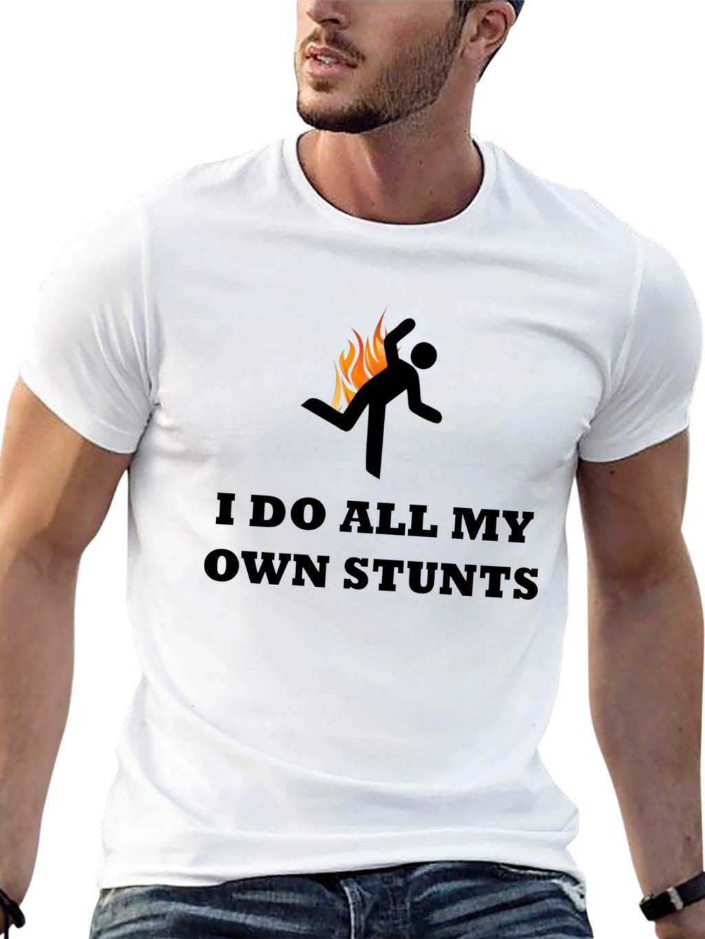 I Do All My Own Stunts Graphic Tee