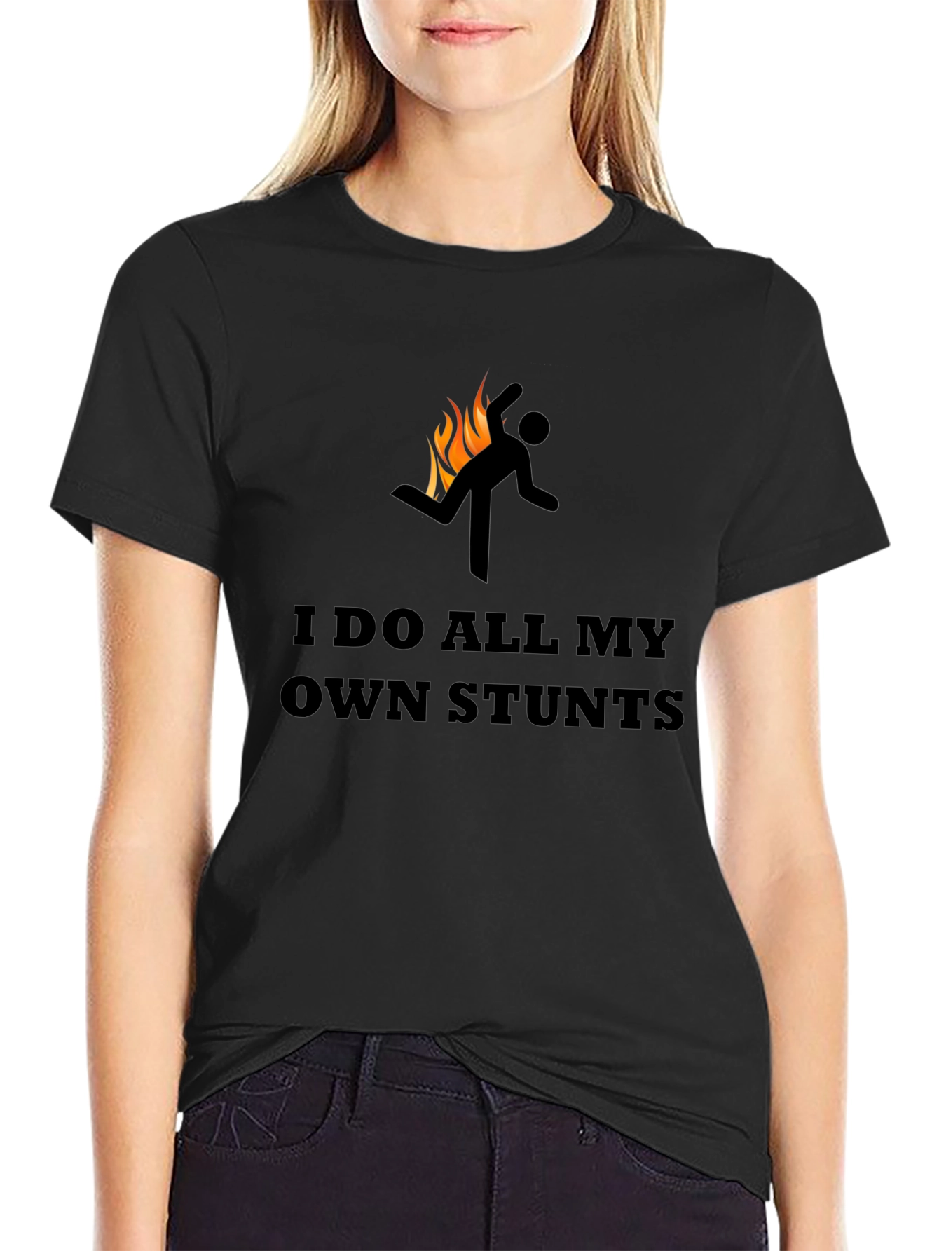 I Do All My Own Stunts Graphic Tee