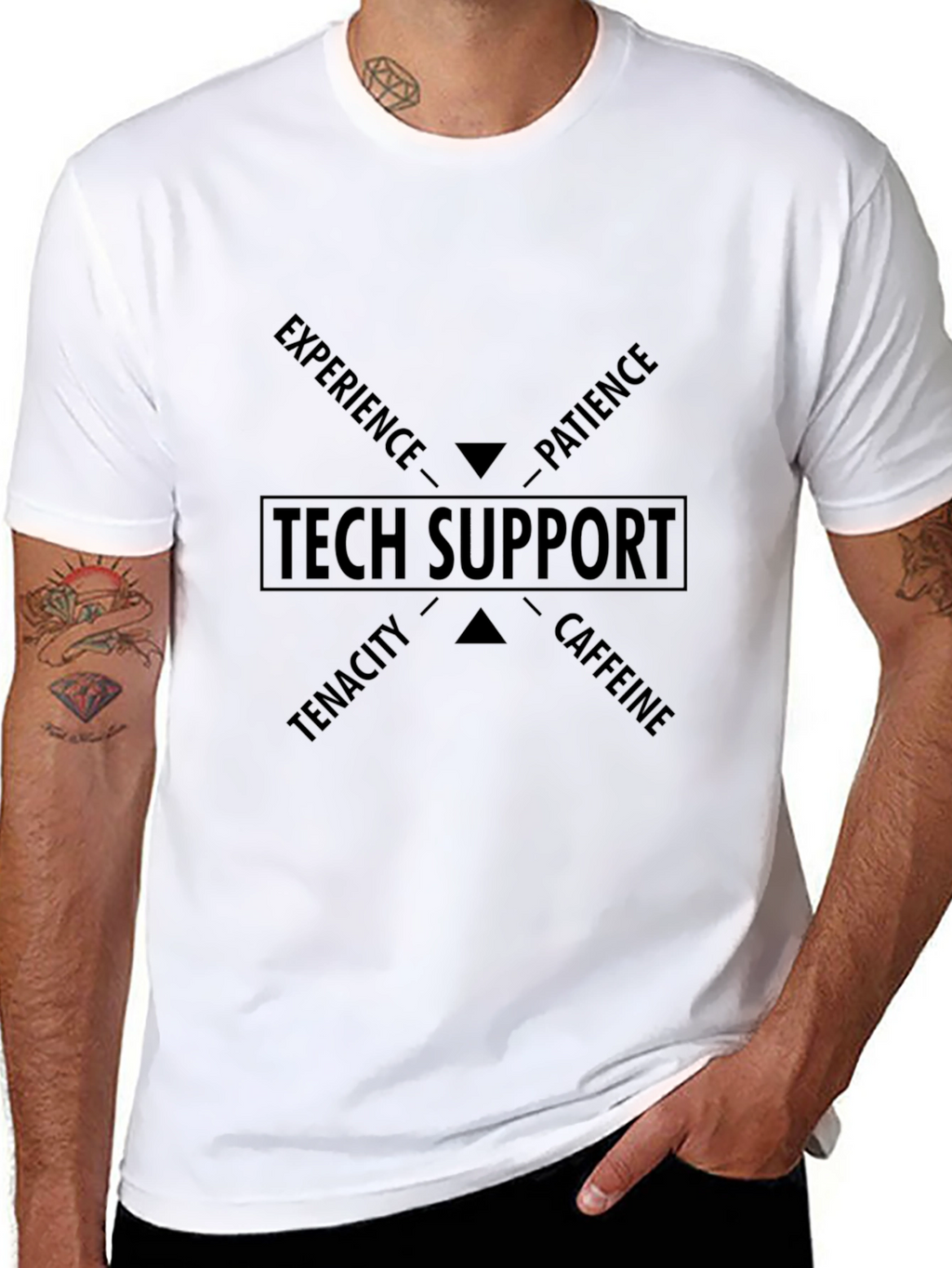 Tech Support Tee - Experience Patience Tenacity