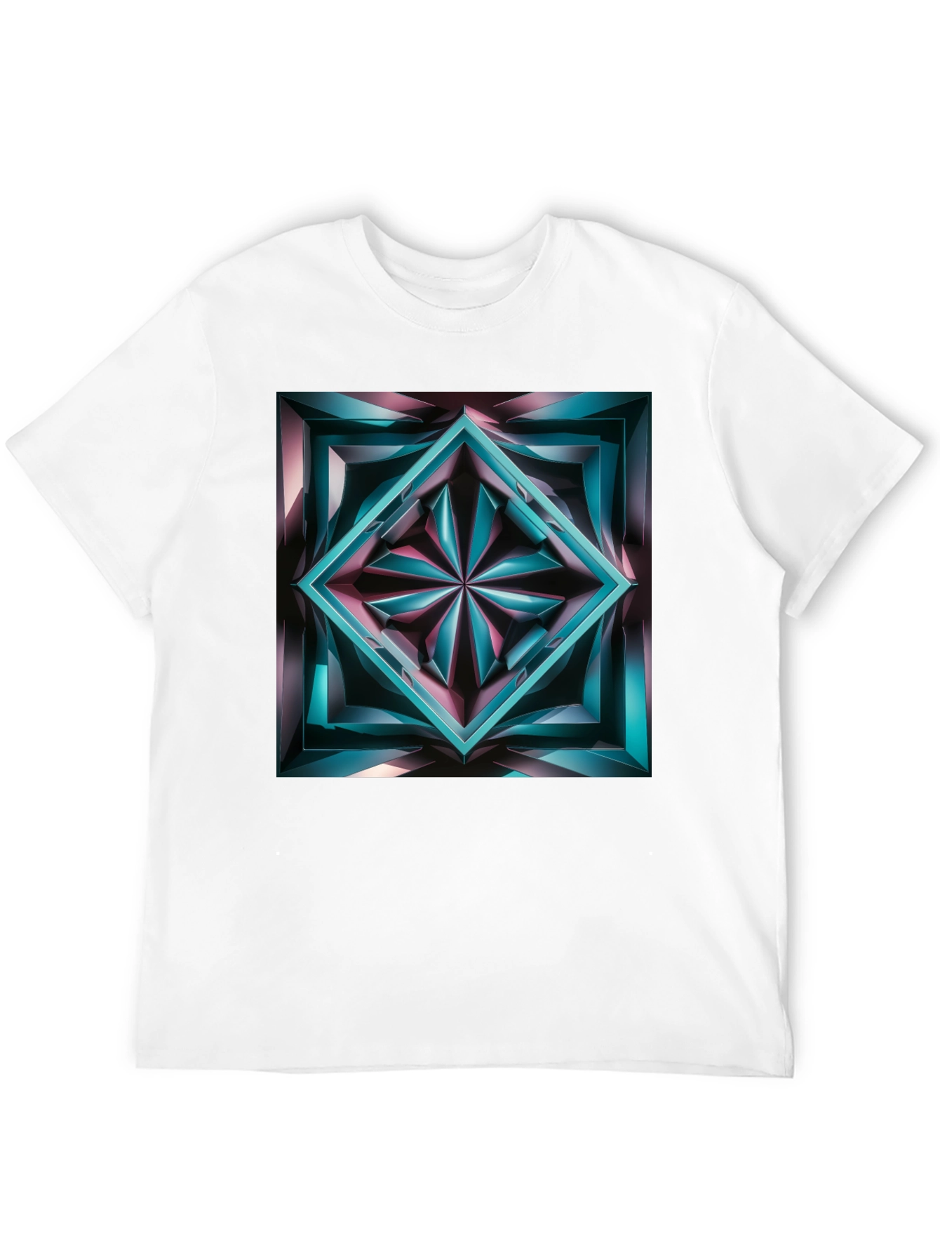 Abstract Jewel Graphic Black T-Shirt