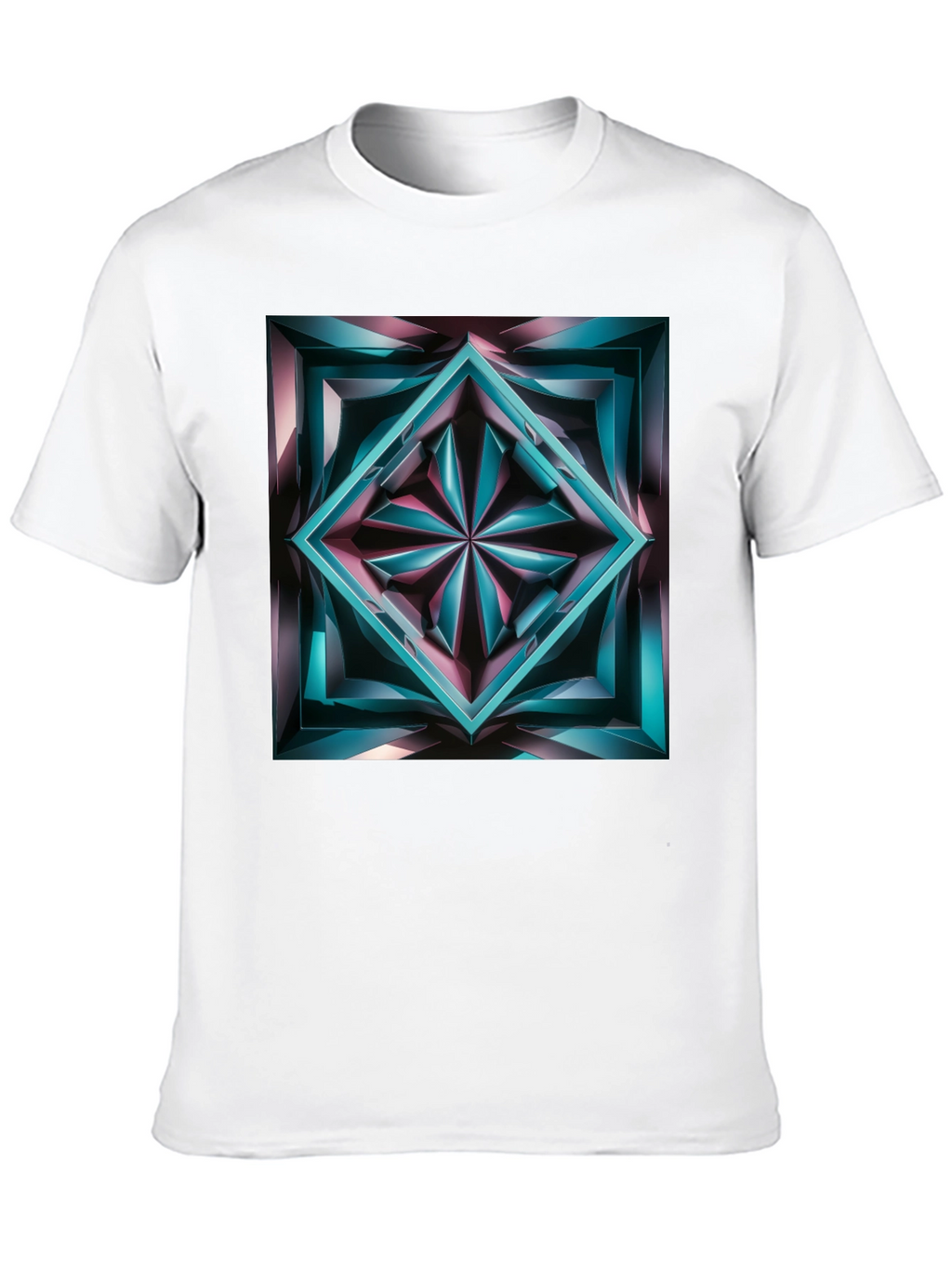 Abstract Jewel Graphic Black T-Shirt