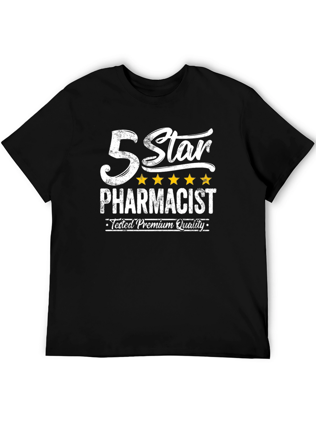 5 Star Pharmacist Black T-Shirt