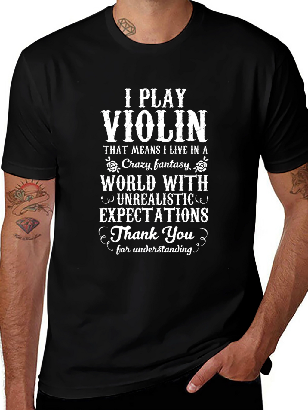 I Play Violin Funny T-Shirt