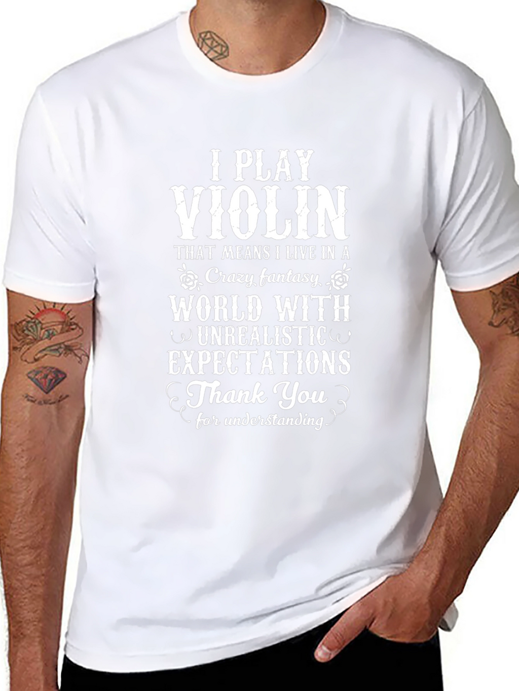 I Play Violin Funny T-Shirt