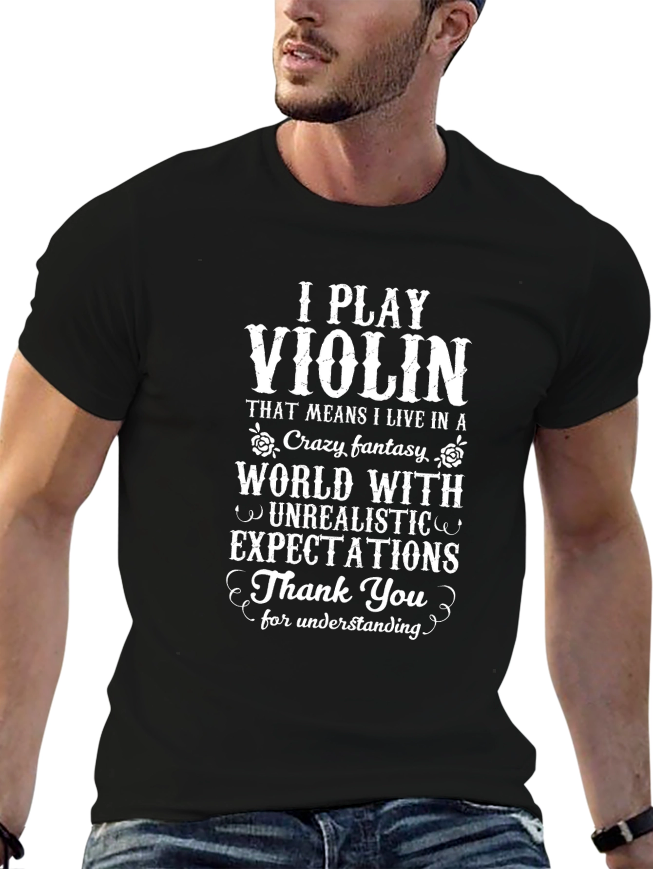 I Play Violin Funny T-Shirt