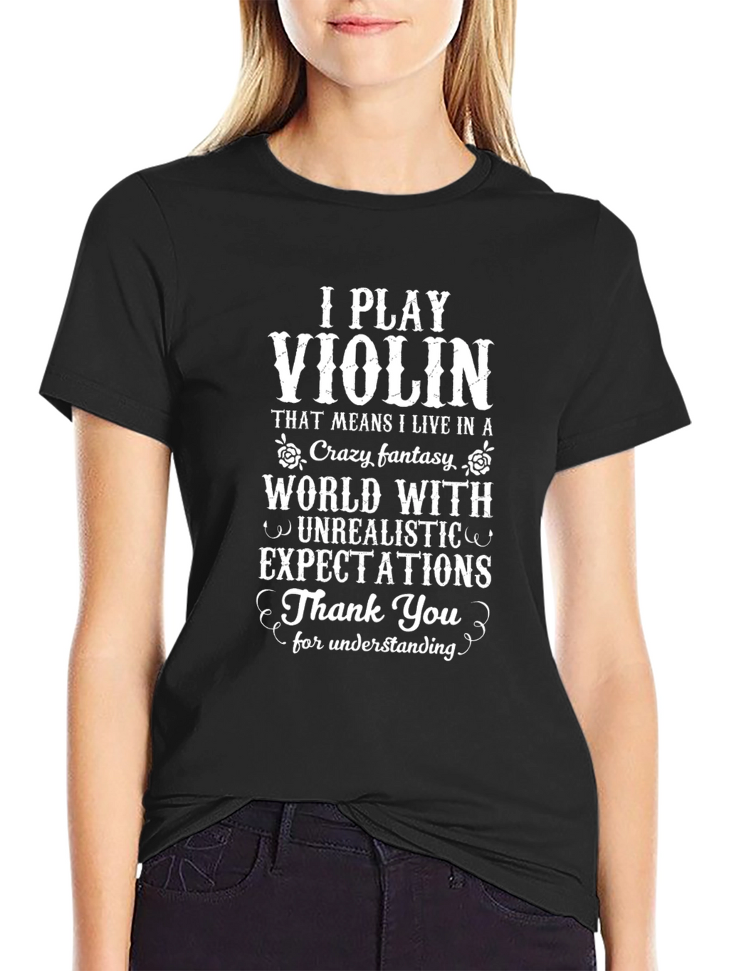 I Play Violin Funny T-Shirt