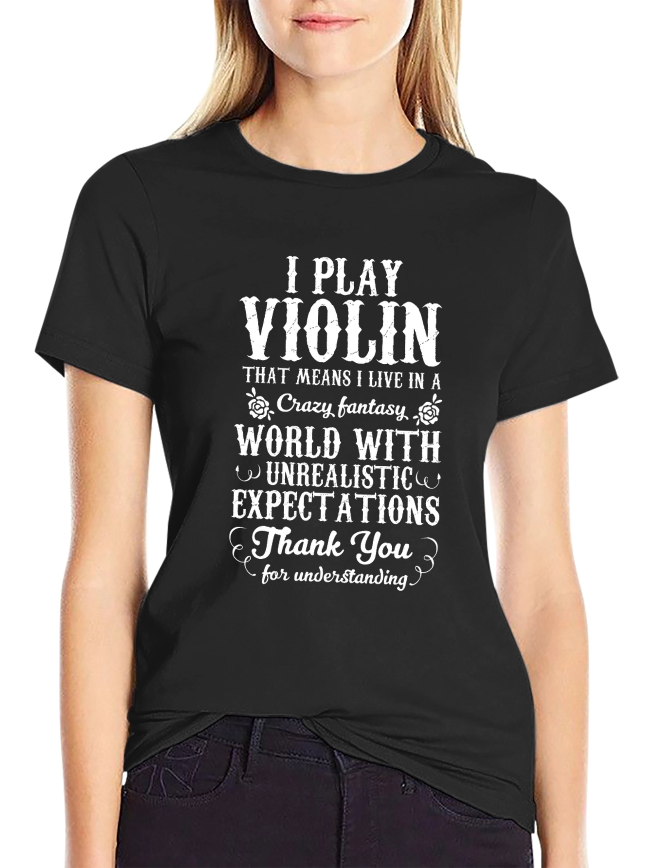 I Play Violin Funny T-Shirt