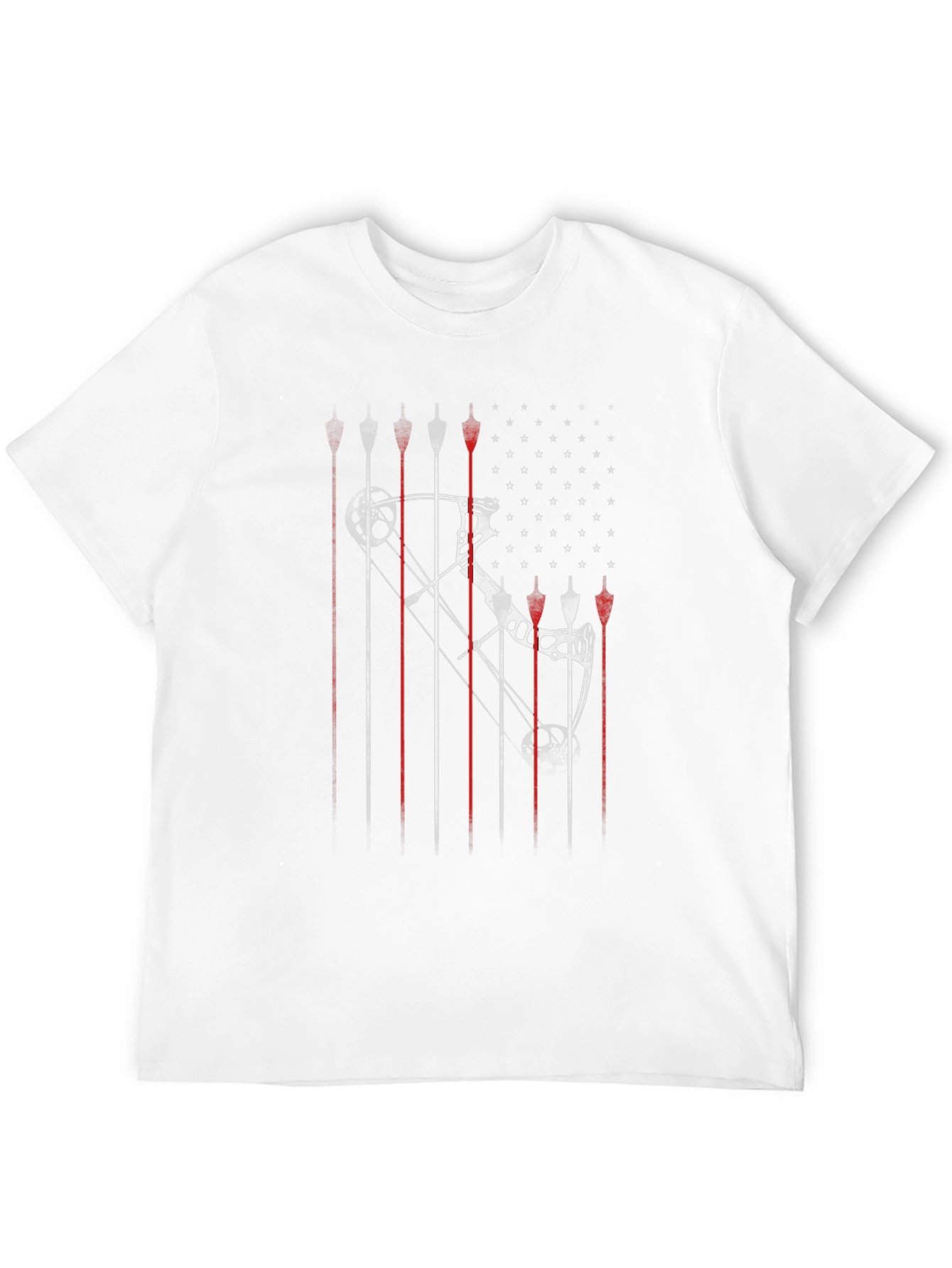 Archery Bow & Arrow Graphic T-Shirt - Black