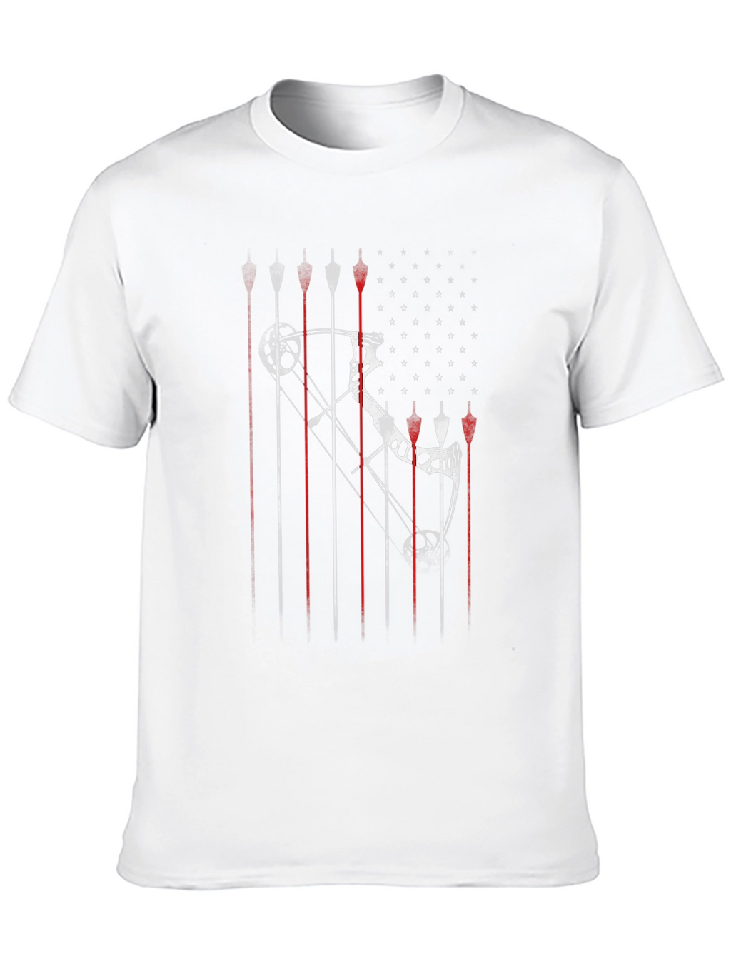 Archery Bow & Arrow Graphic T-Shirt - Black