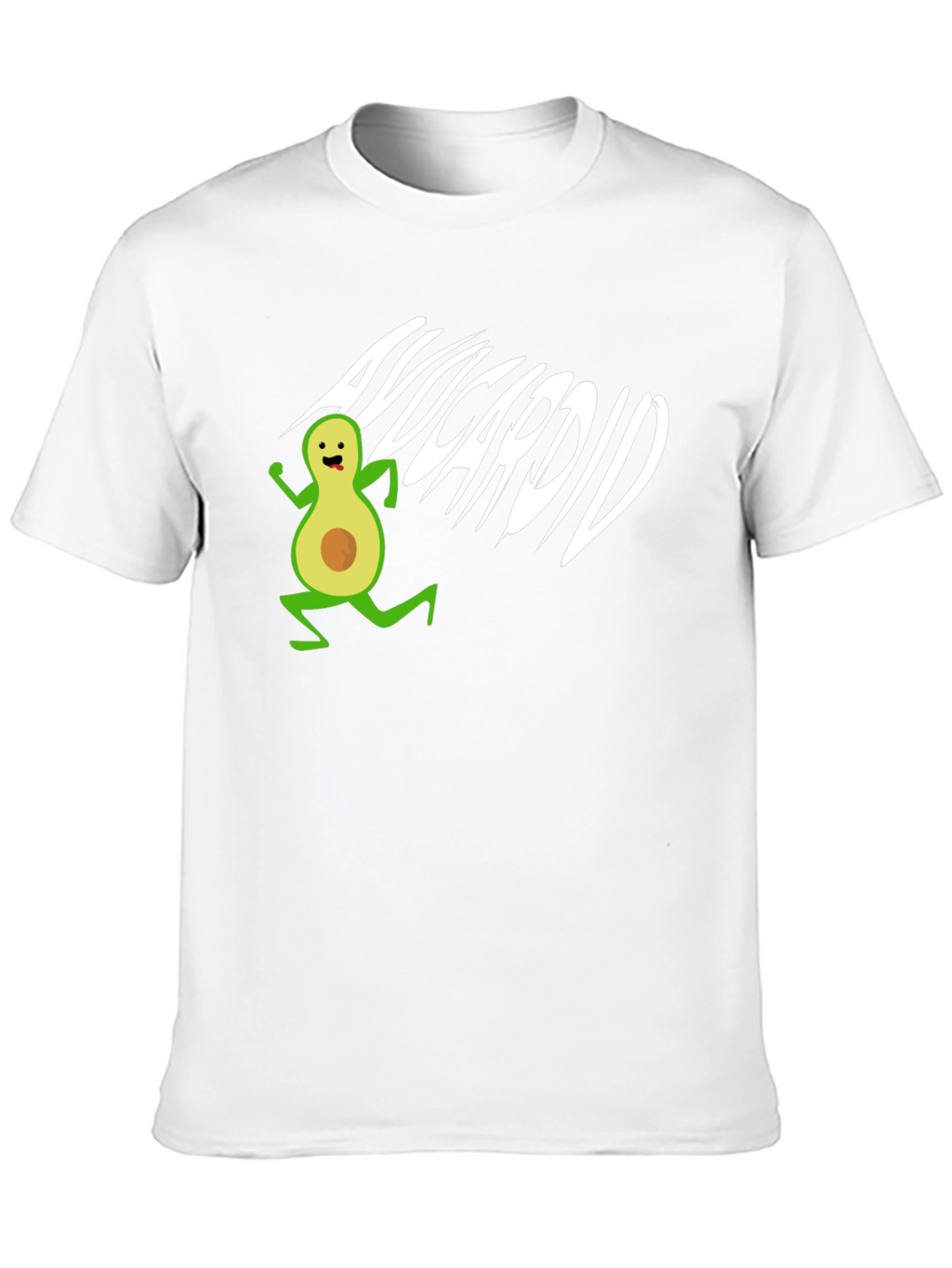 Avocardio T-Shirt - Black Cotton Avocado Run Tee