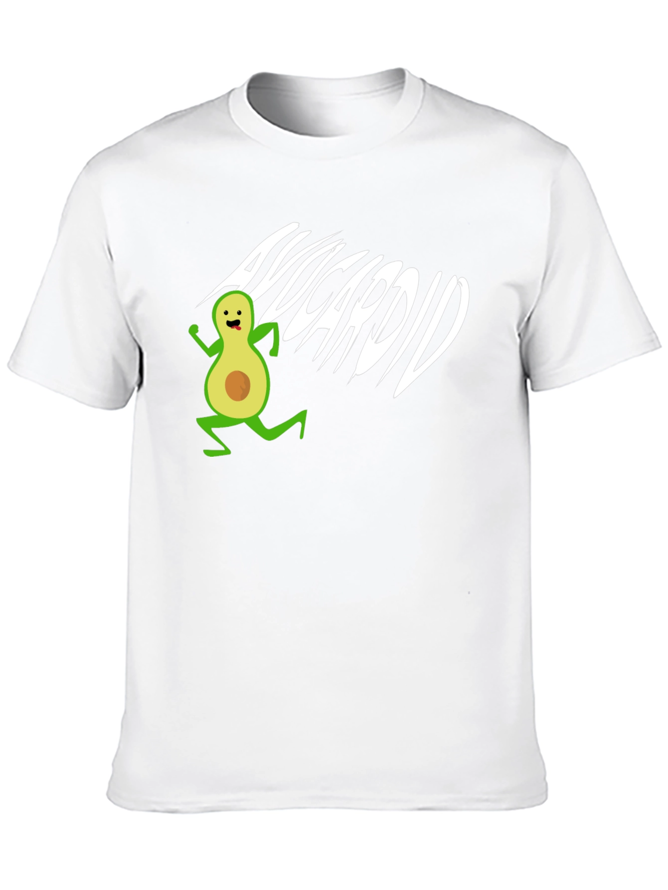 Avocardio T-Shirt - Black Cotton Avocado Run Tee