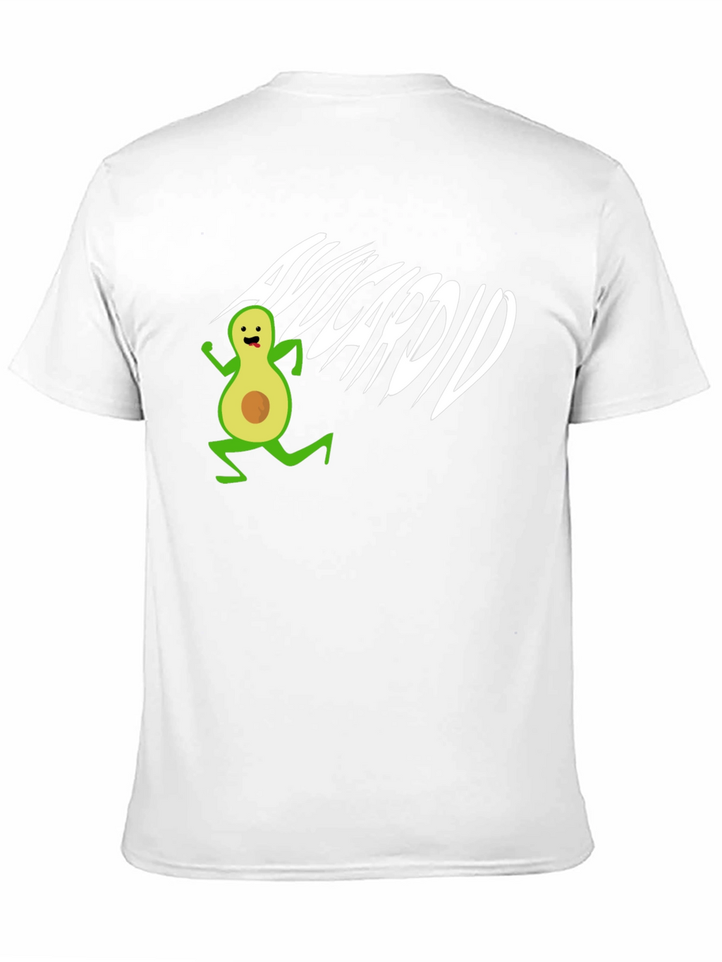 Avocardio T-Shirt - Black Cotton Avocado Run Tee