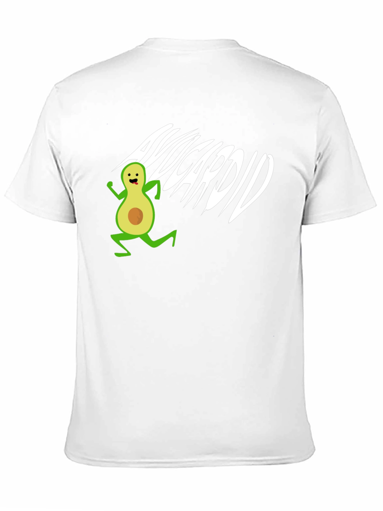 Avocardio T-Shirt - Black Cotton Avocado Run Tee